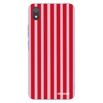 Picasee silikónový prehľadný obal pre Xiaomi Redmi 7A - Lines red