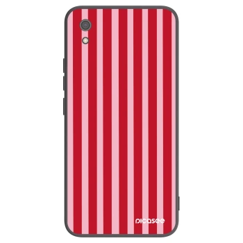 Picasee silikónový čierny obal pre Xiaomi Redmi 7A - Lines red