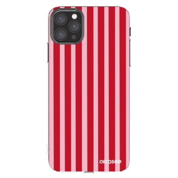 Picasee silikónový prehľadný obal pre Apple iPhone 11 Pro Max - Lines red