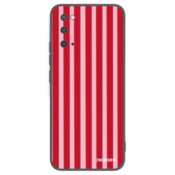 Picasee silikónový čierny obal pre Samsung Galaxy S20 G980F - Lines red