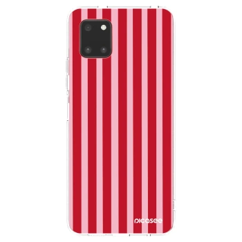 Picasee silikónový prehľadný obal pre Samsung Galaxy Note 10 Lite N770F - Lines red