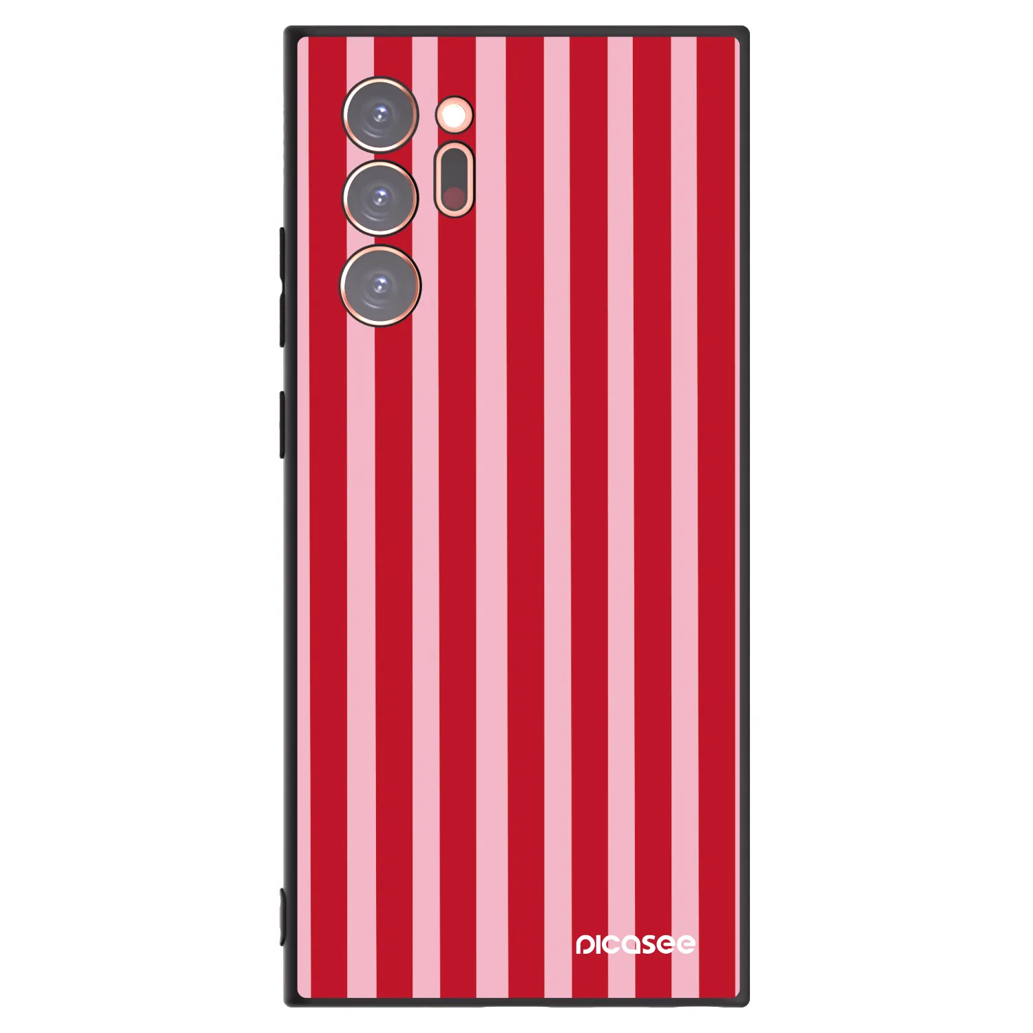 Picasee silikónový čierny obal pre Samsung Galaxy Note 20 Ultra - Lines red