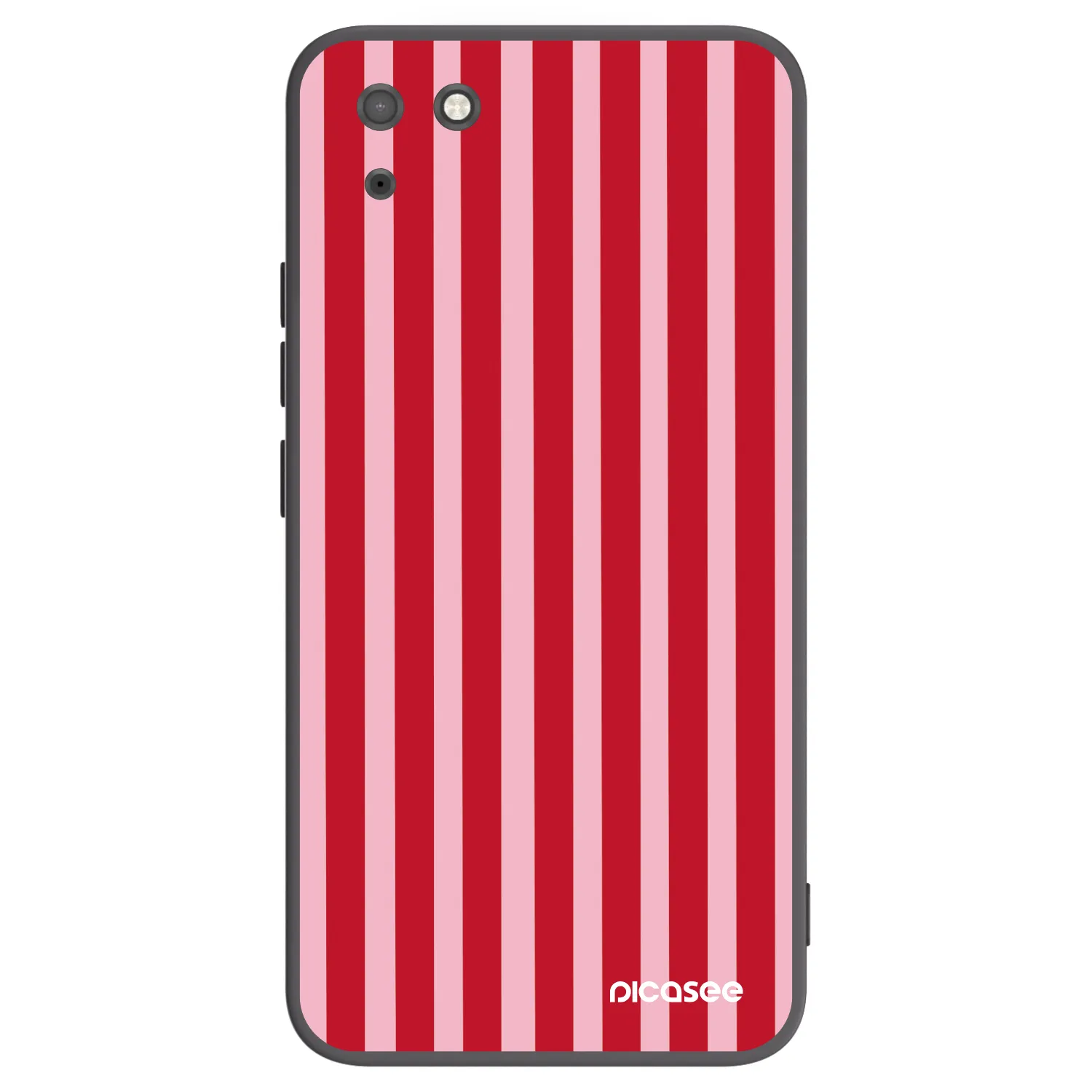 Picasee silikónový čierny obal pre Huawei Y5P - Lines red
