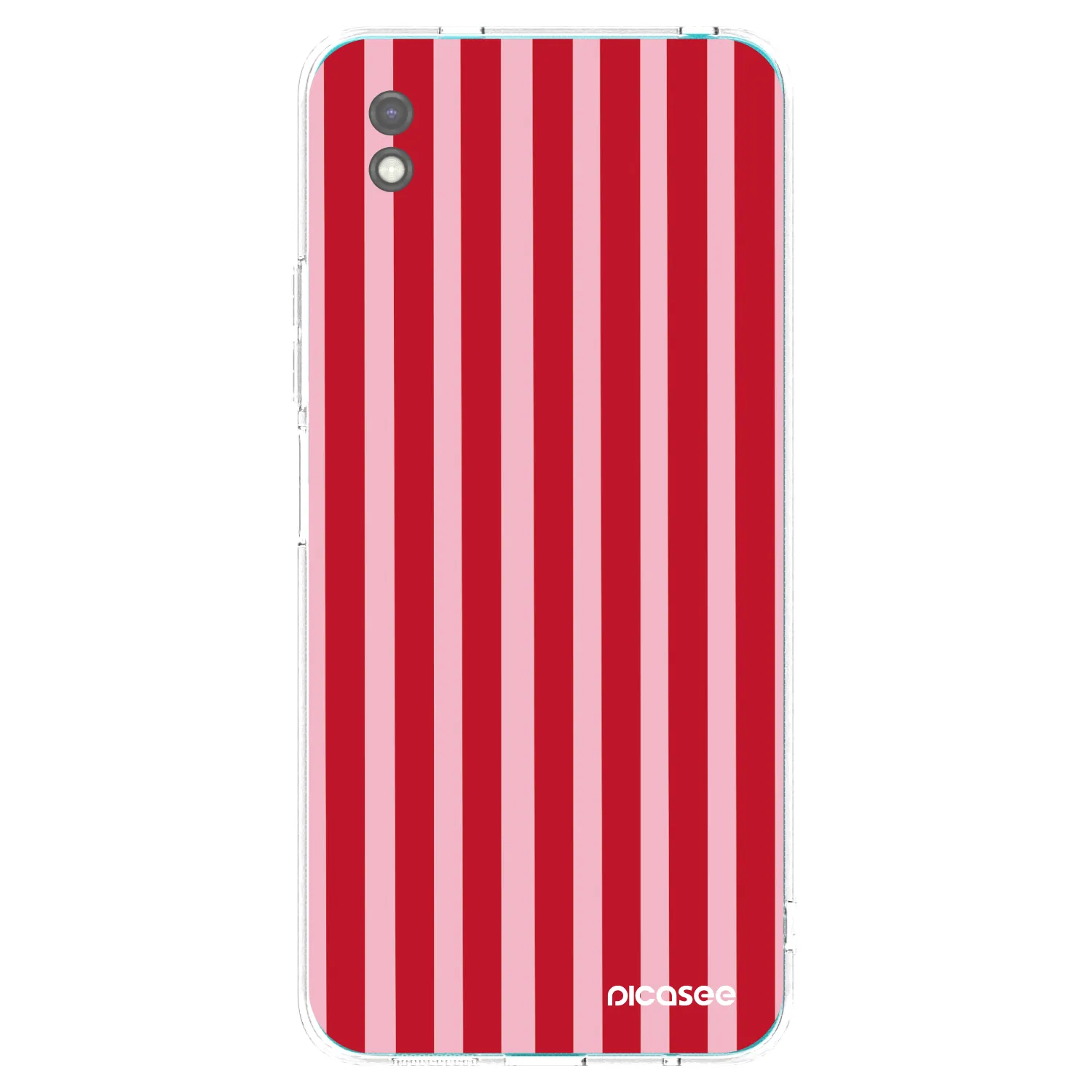 Picasee silikónový čierny obal pre Xiaomi Redmi 9A - Lines red