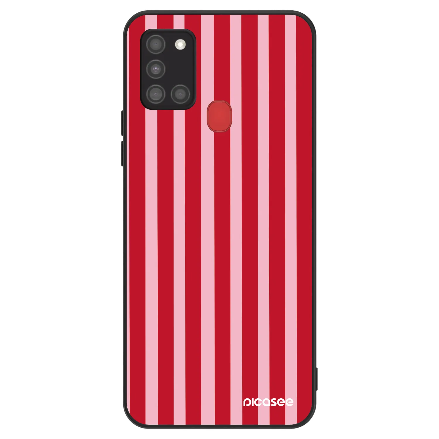Picasee ULTIMATE CASE pro Samsung Galaxy A21s - Lines red
