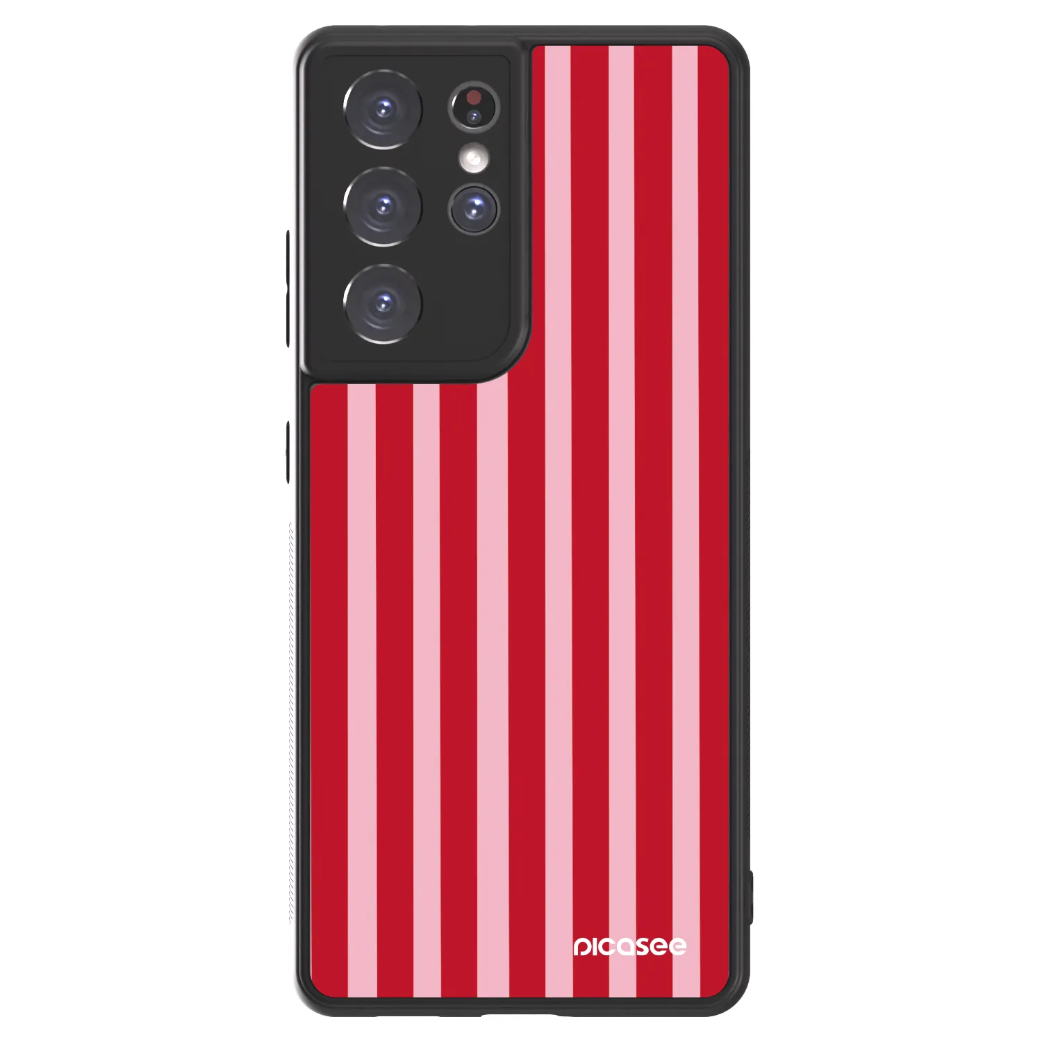 Picasee ULTIMATE CASE pro Samsung Galaxy S21 Ultra 5G G998B - Lines red
