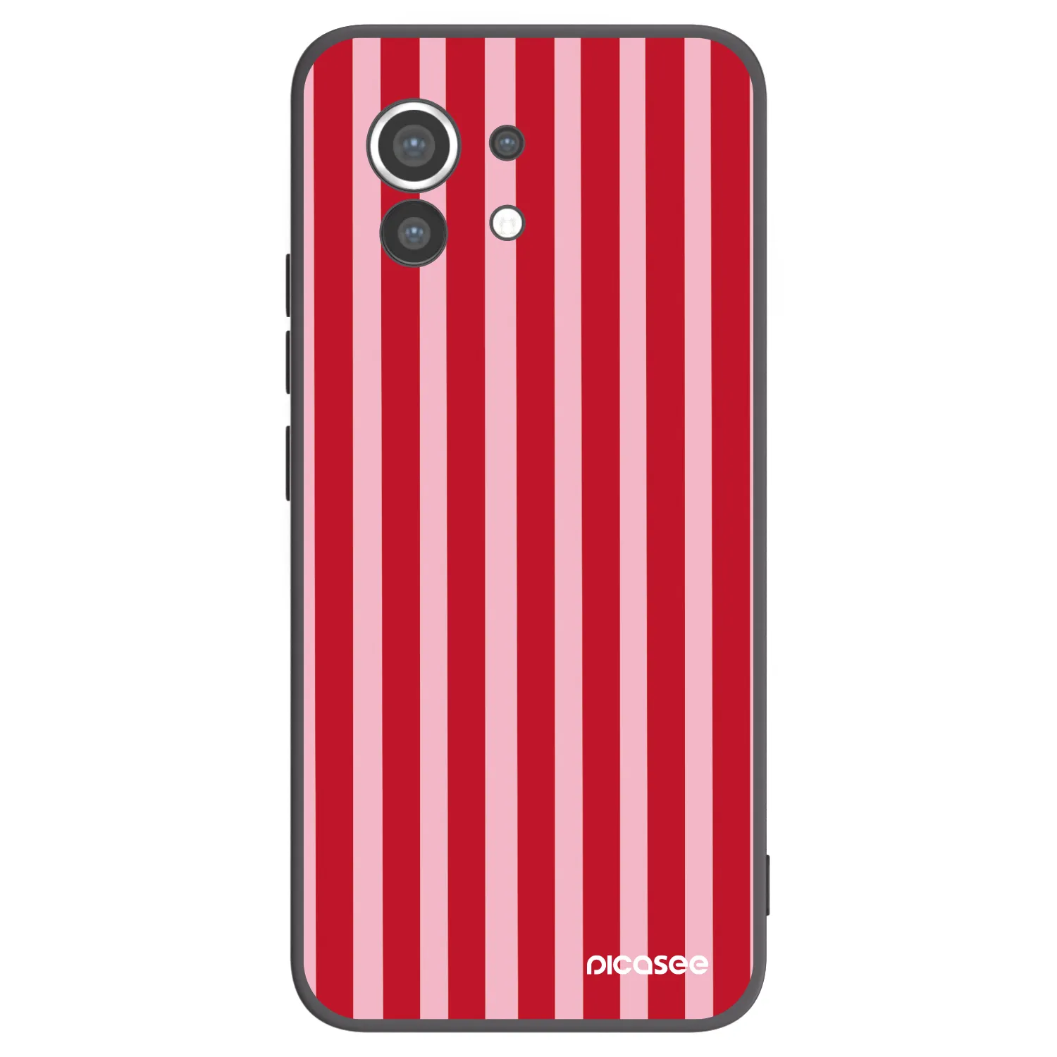 Picasee silikónový čierny obal pre Xiaomi Mi 11 - Lines red