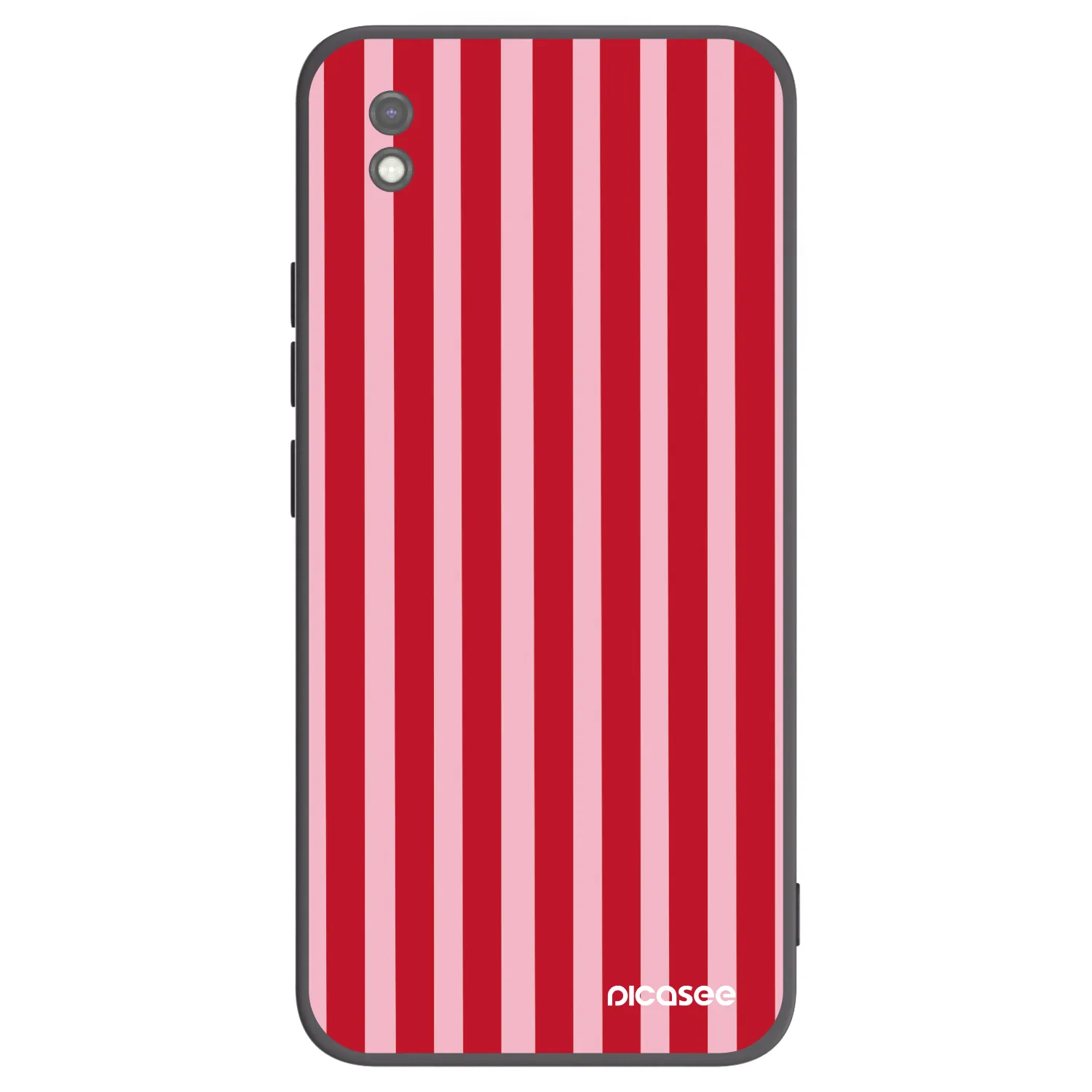Picasee silikónový čierny obal pre Xiaomi Redmi 9AT - Lines red