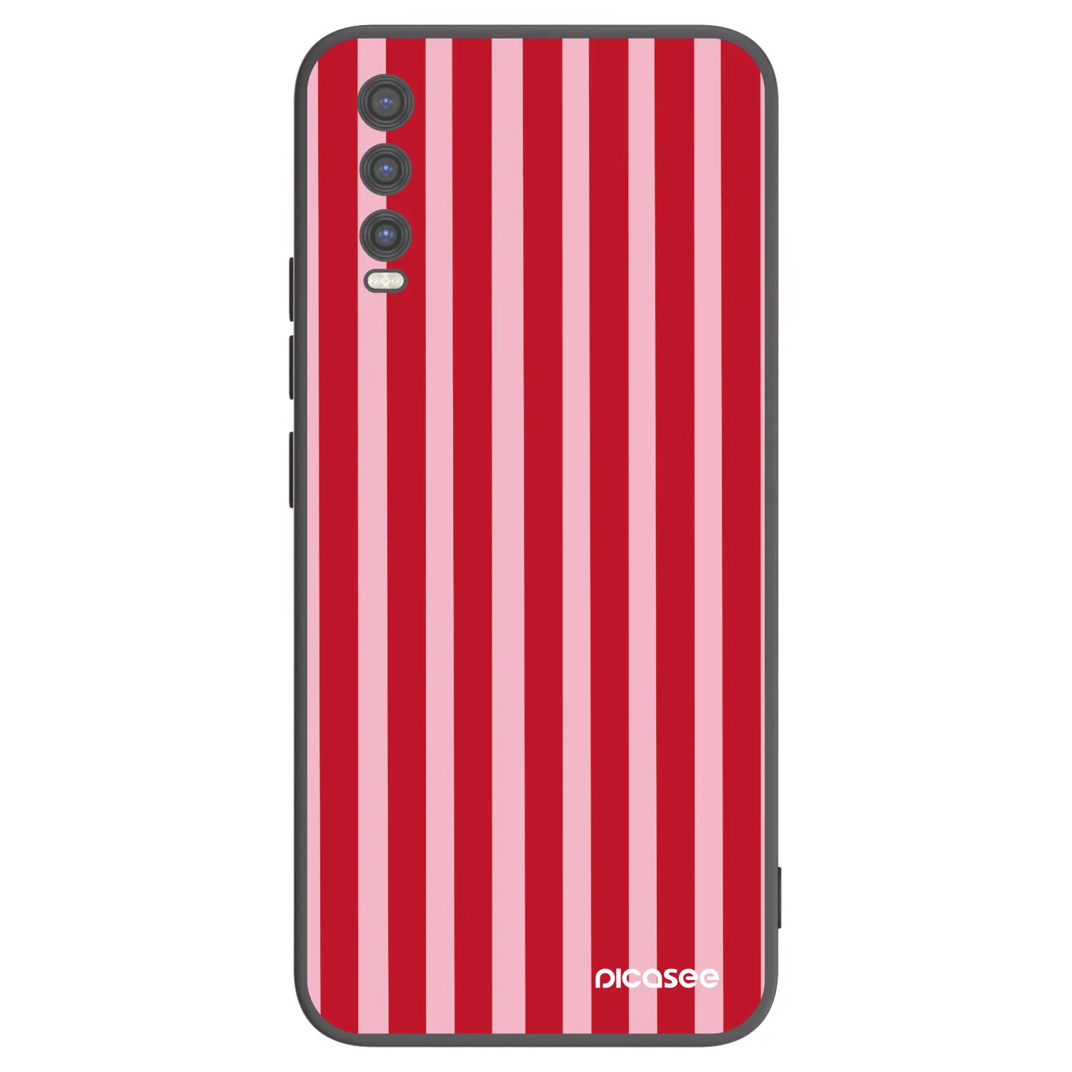 Picasee silikónový čierny obal pre Vivo Y20s - Lines red