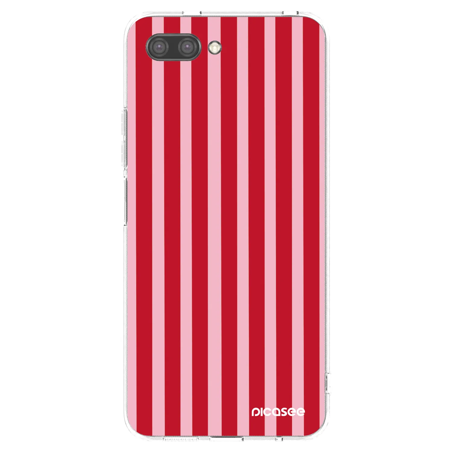 Picasee silikónový prehľadný obal pre Honor 10 - Lines red