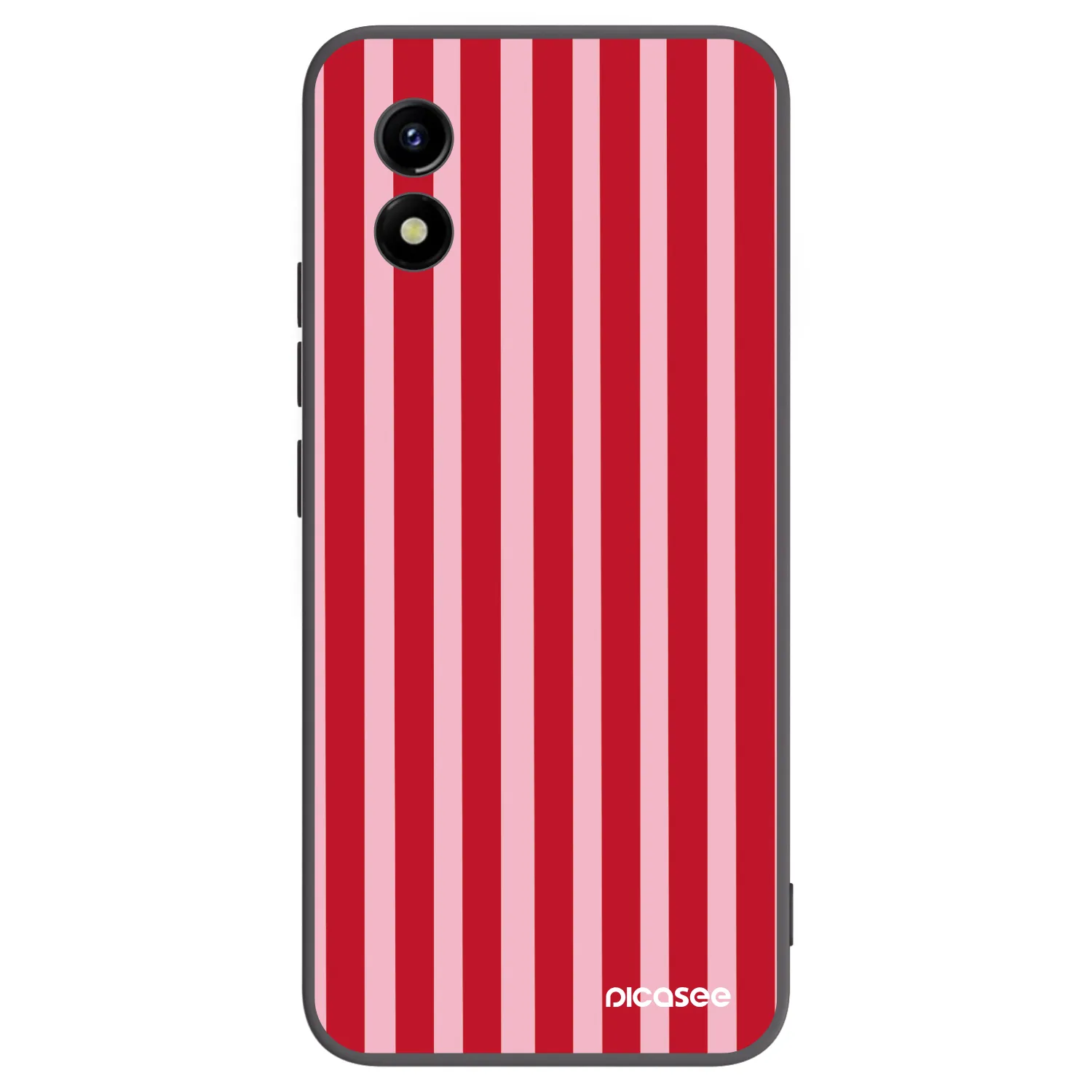 Picasee silikónový čierny obal pre Vivo Y01 - Lines red