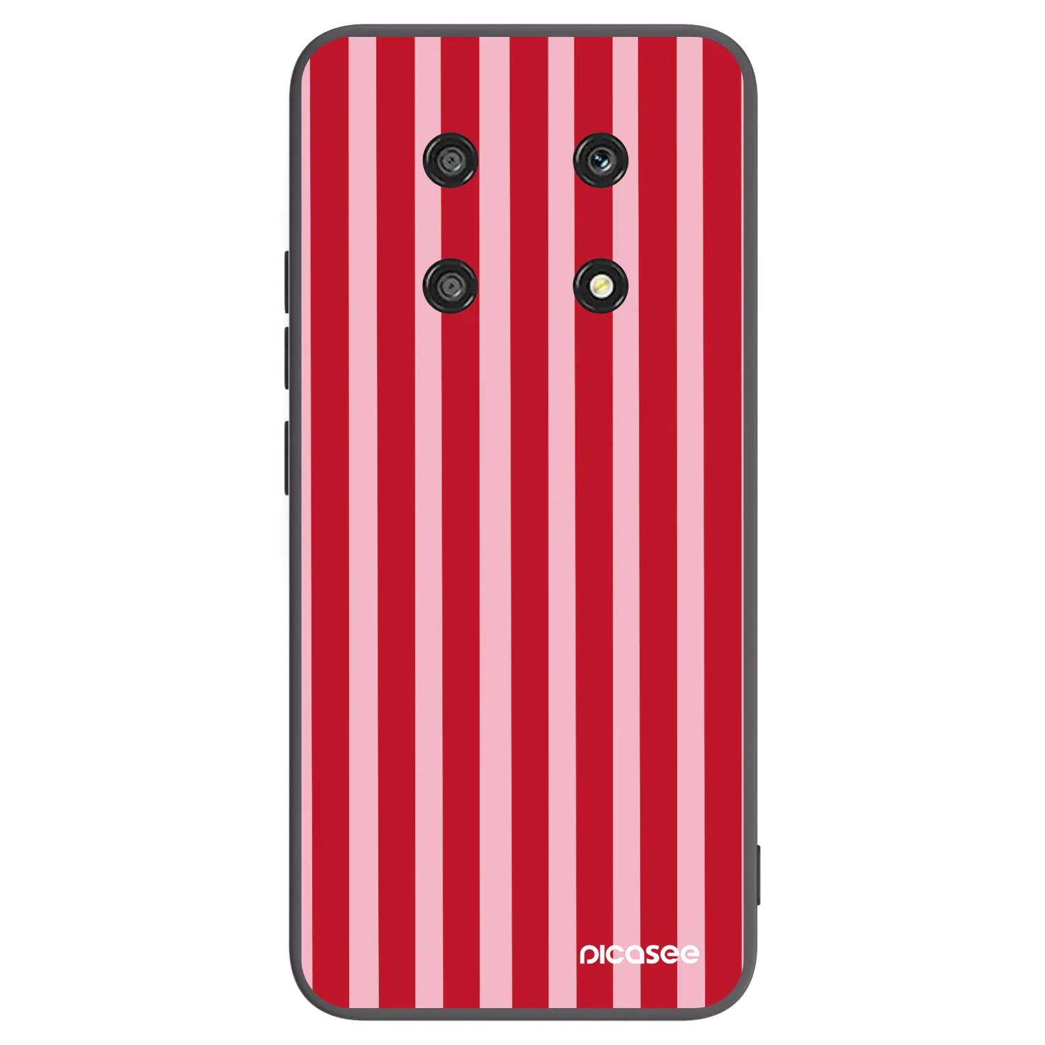 Picasee silikónový čierny obal pre Honor Magic4 Lite 5G - Lines red