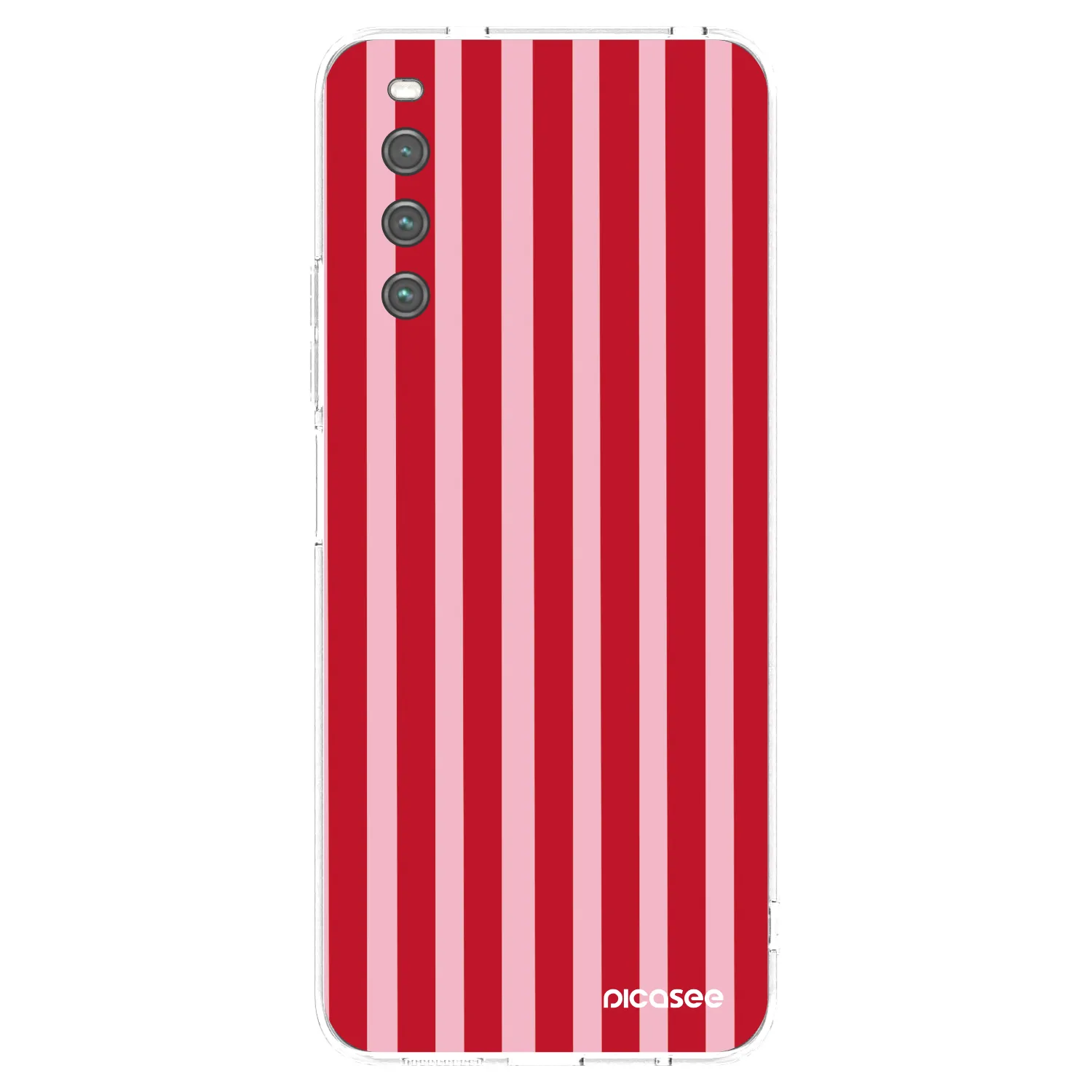 Picasee silikónový prehľadný obal pre Sony Xperia 10 IV 5G - Lines red