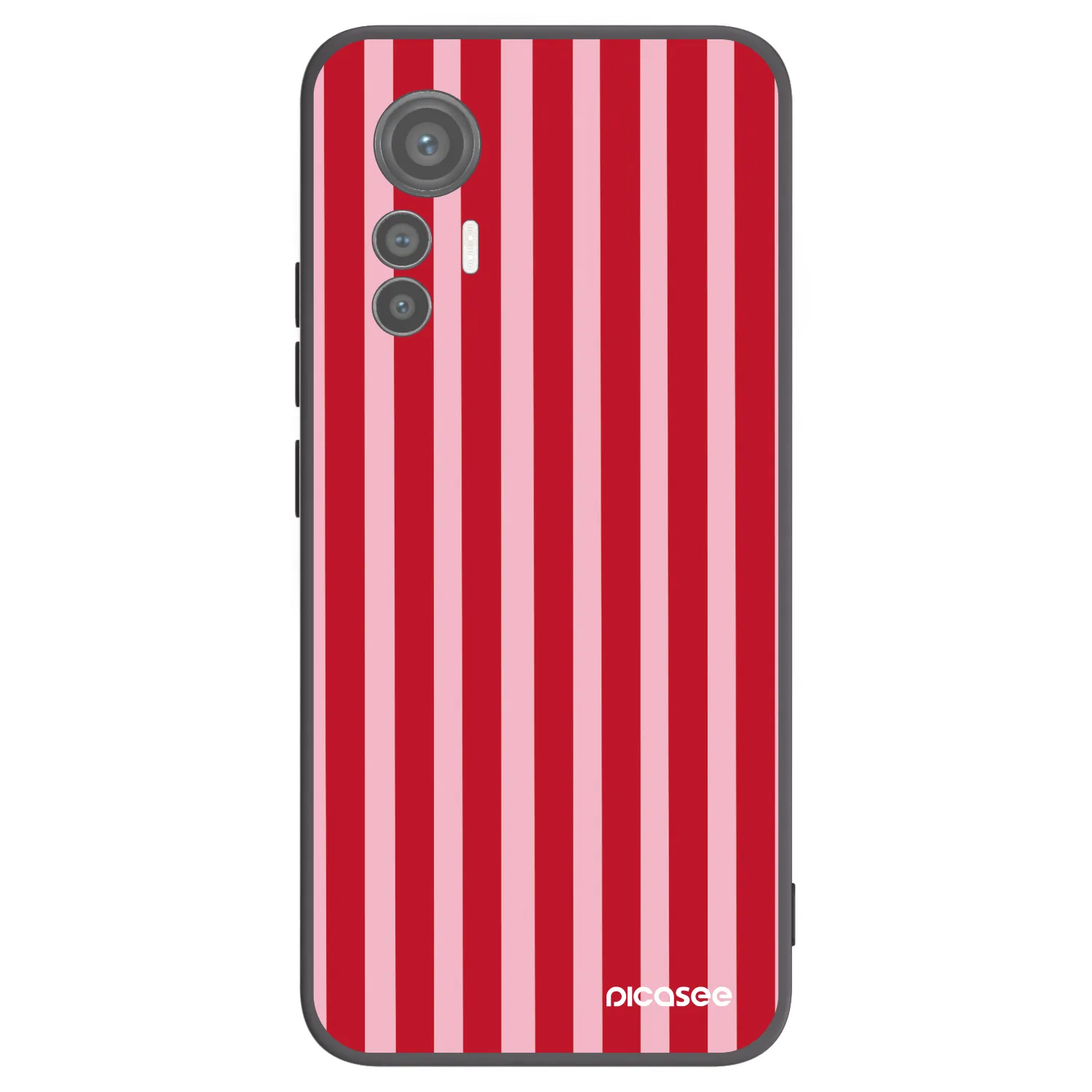 Picasee silikónový čierny obal pre Xiaomi 12 Lite - Lines red