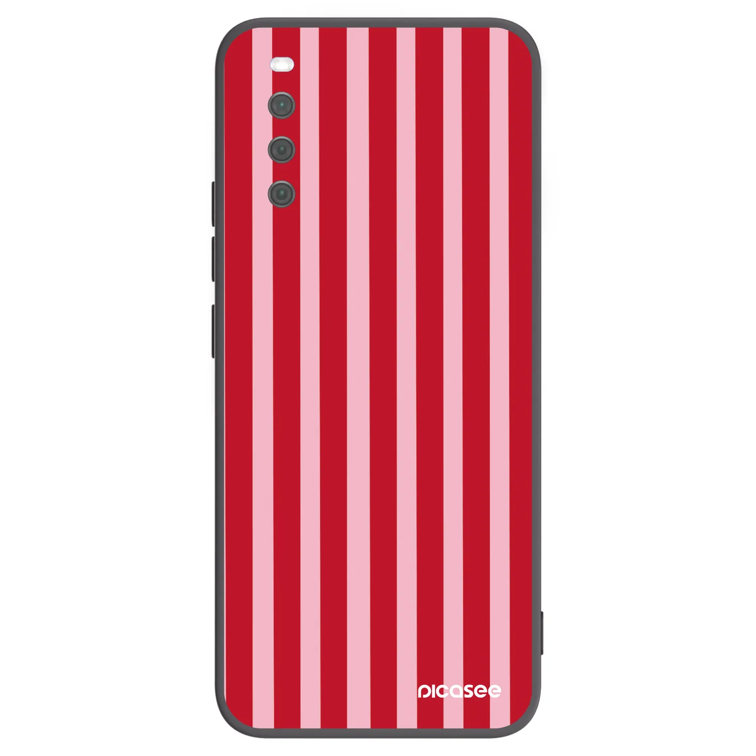 Picasee silikónový čierny obal pre Sony Xperia 10 III - Lines red
