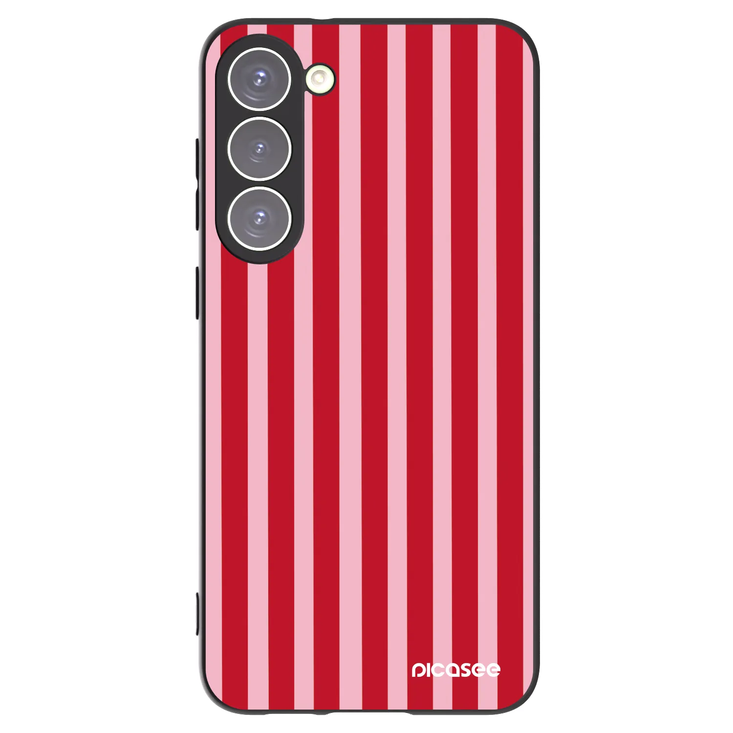 Picasee silikónový čierny obal pre Samsung Galaxy S23+ 5G - Lines red