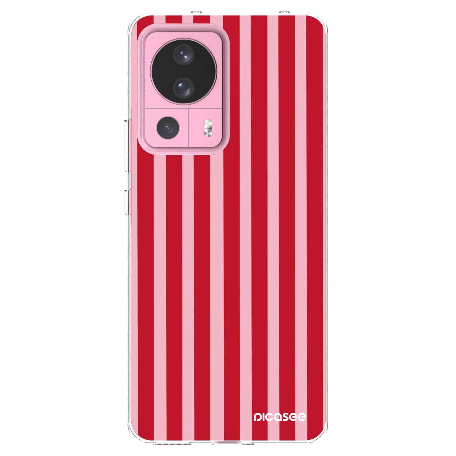 Picasee silikónový prehľadný obal pre Xiaomi 13 Lite - Lines red