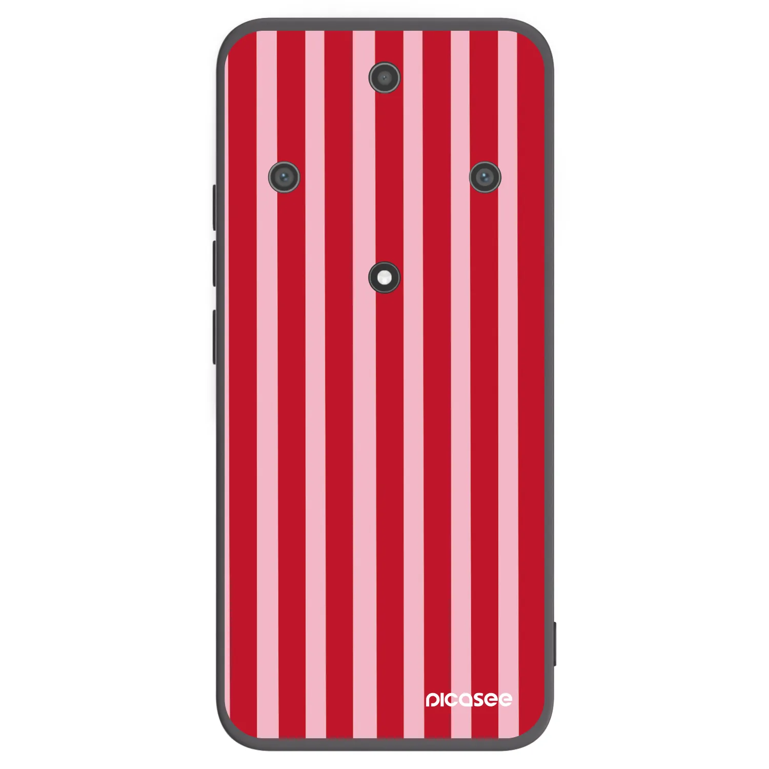 Picasee silikónový čierny obal pre Honor Magic5 Lite 5G - Lines red