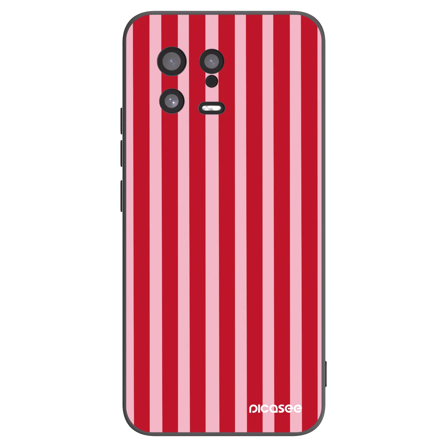Picasee silikónový čierny obal pre Xiaomi 13 - Lines red