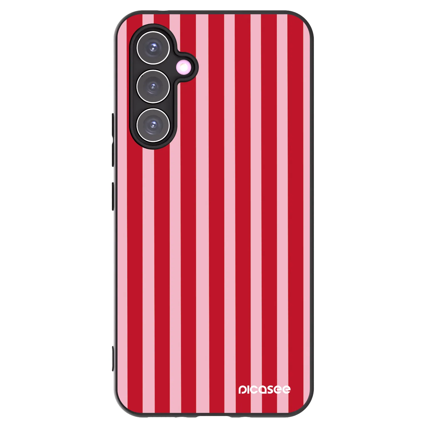 Picasee silikónový čierny obal pre Samsung Galaxy A54 5G A546B - Lines red