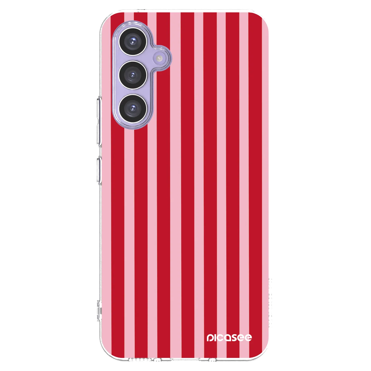 Picasee silikónový prehľadný obal pre Samsung Galaxy A54 5G A546B - Lines red