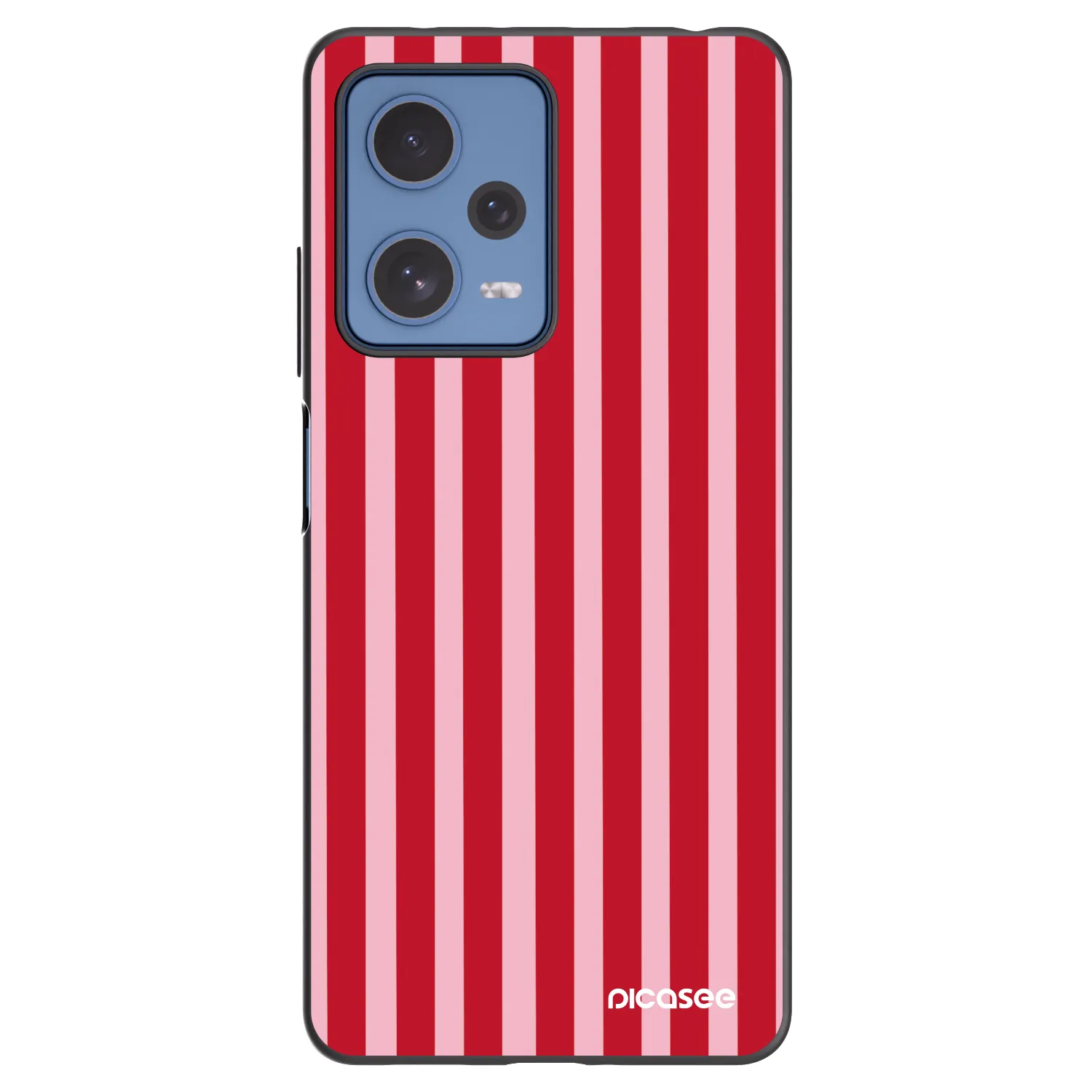 Picasee silikónový čierny obal pre Xiaomi Redmi Note 12 Pro 5G - Lines red