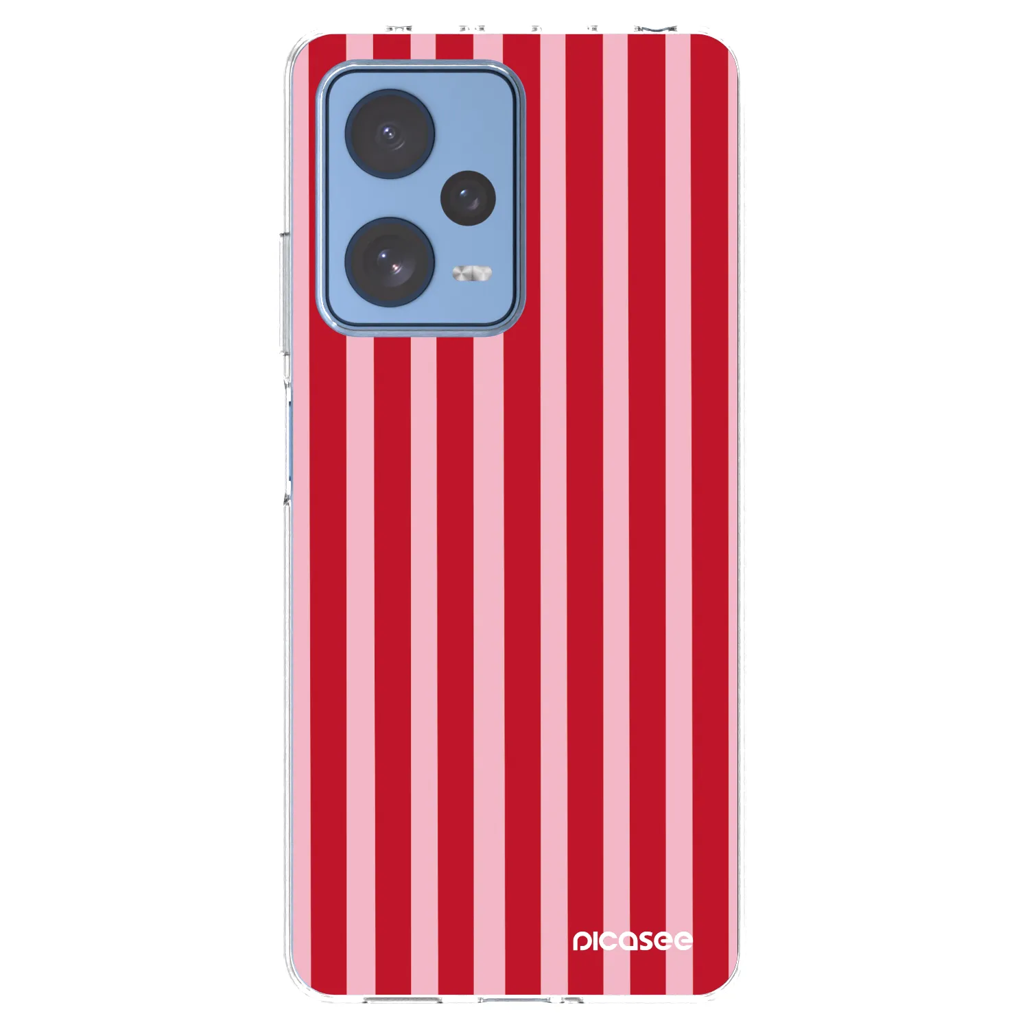 Picasee silikónový prehľadný obal pre Xiaomi Redmi Note 12 Pro 5G - Lines red