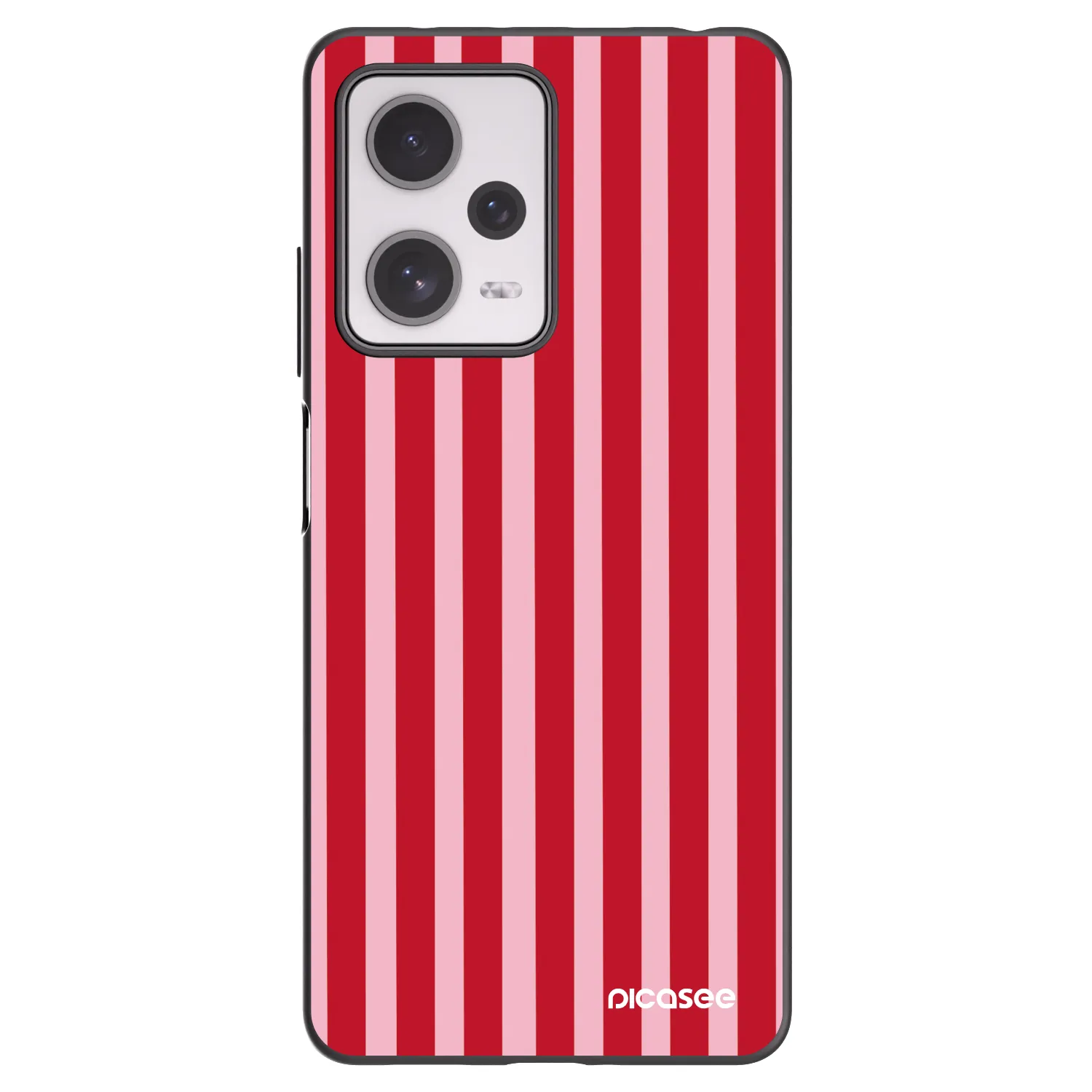 Picasee silikónový čierny obal pre Xiaomi Redmi Note 12 Pro+ 5G - Lines red