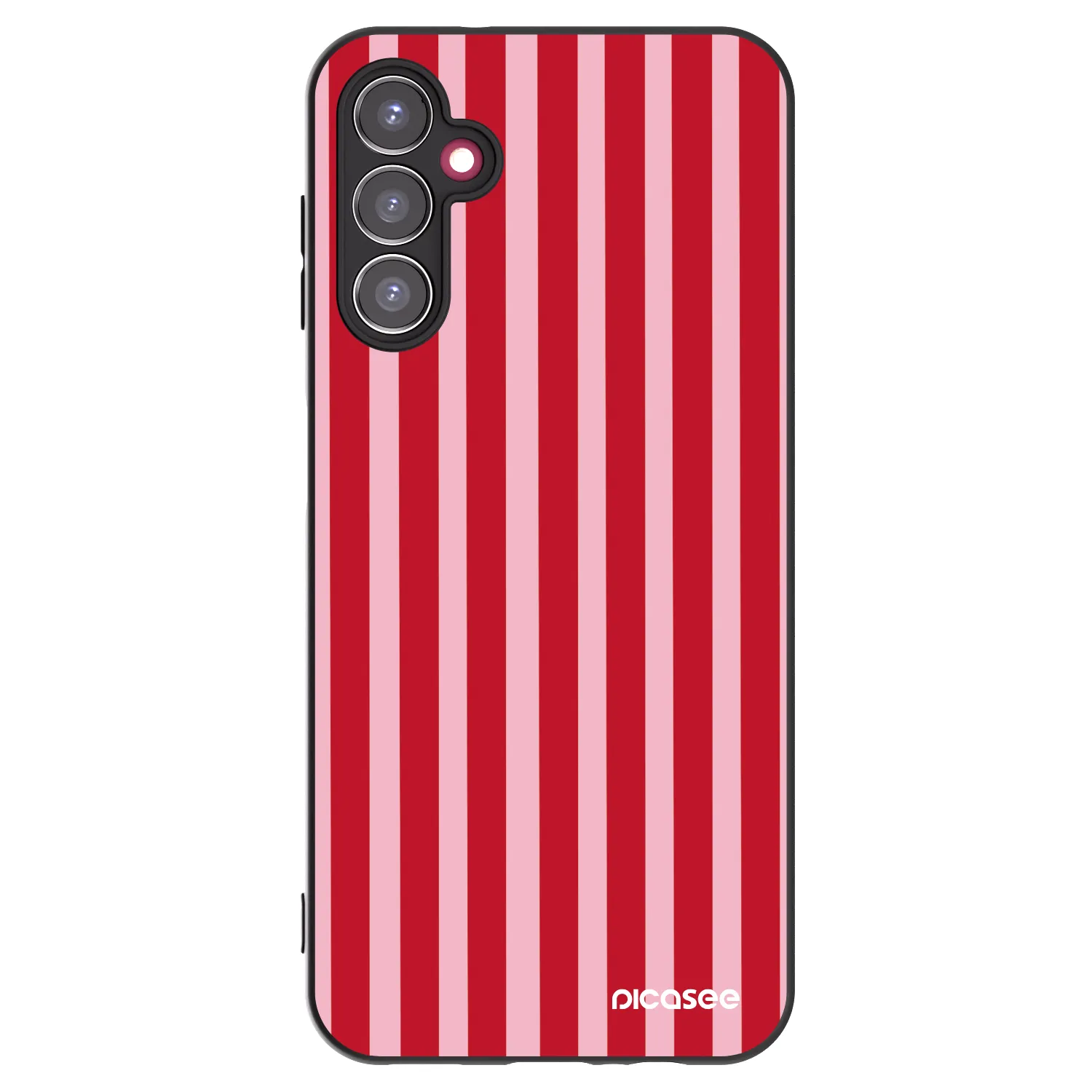Picasee silikónový čierny obal pre Samsung Galaxy A14 4G A145R - Lines red