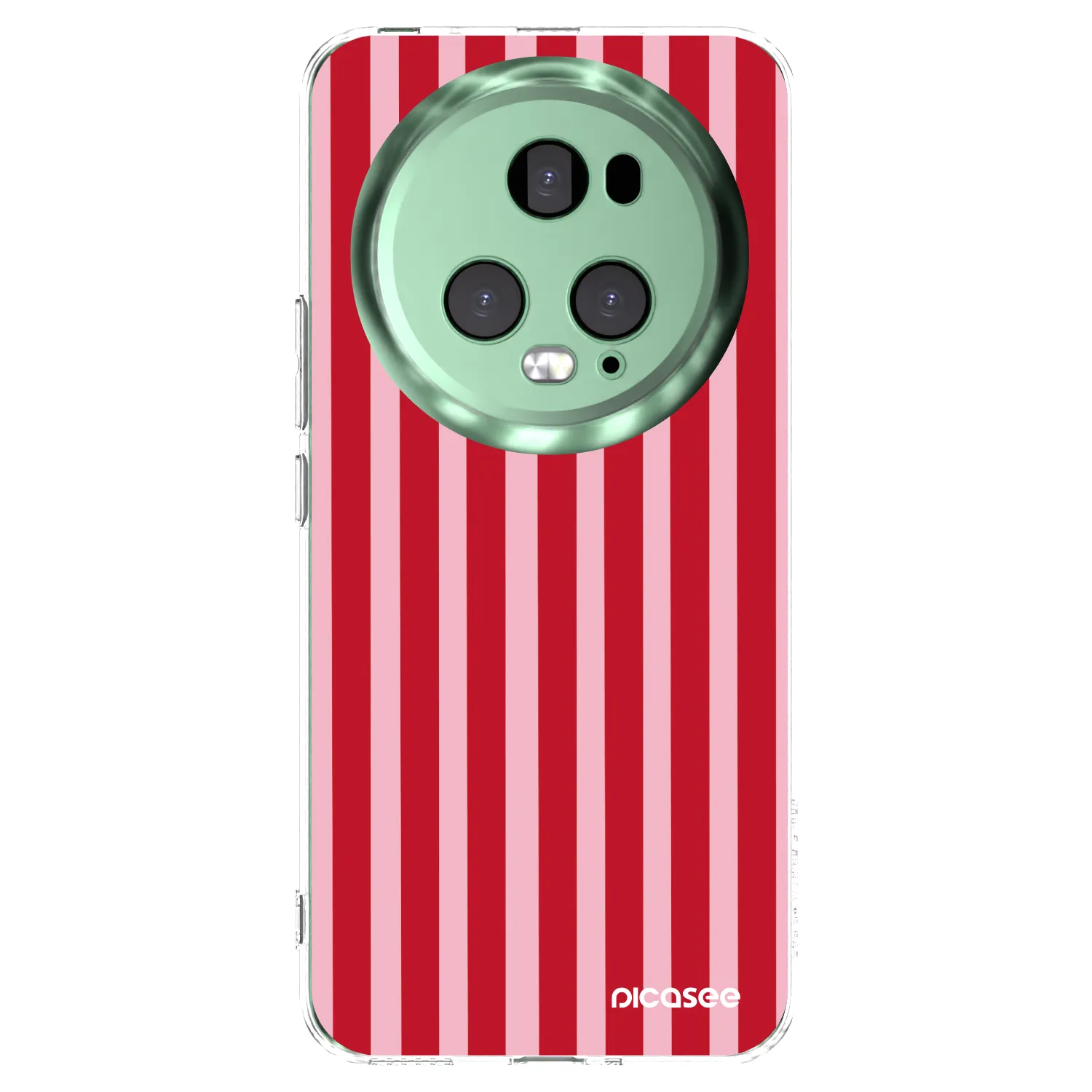 Picasee silikónový prehľadný obal pre Honor Magic5 Pro - Lines red