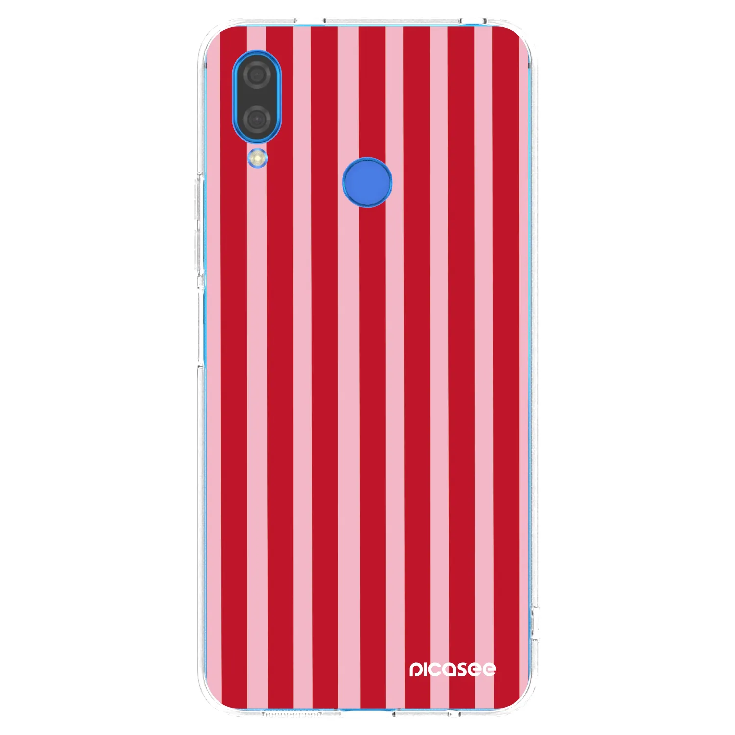 Picasee silikónový prehľadný obal pre Huawei Nova 3i - Lines red