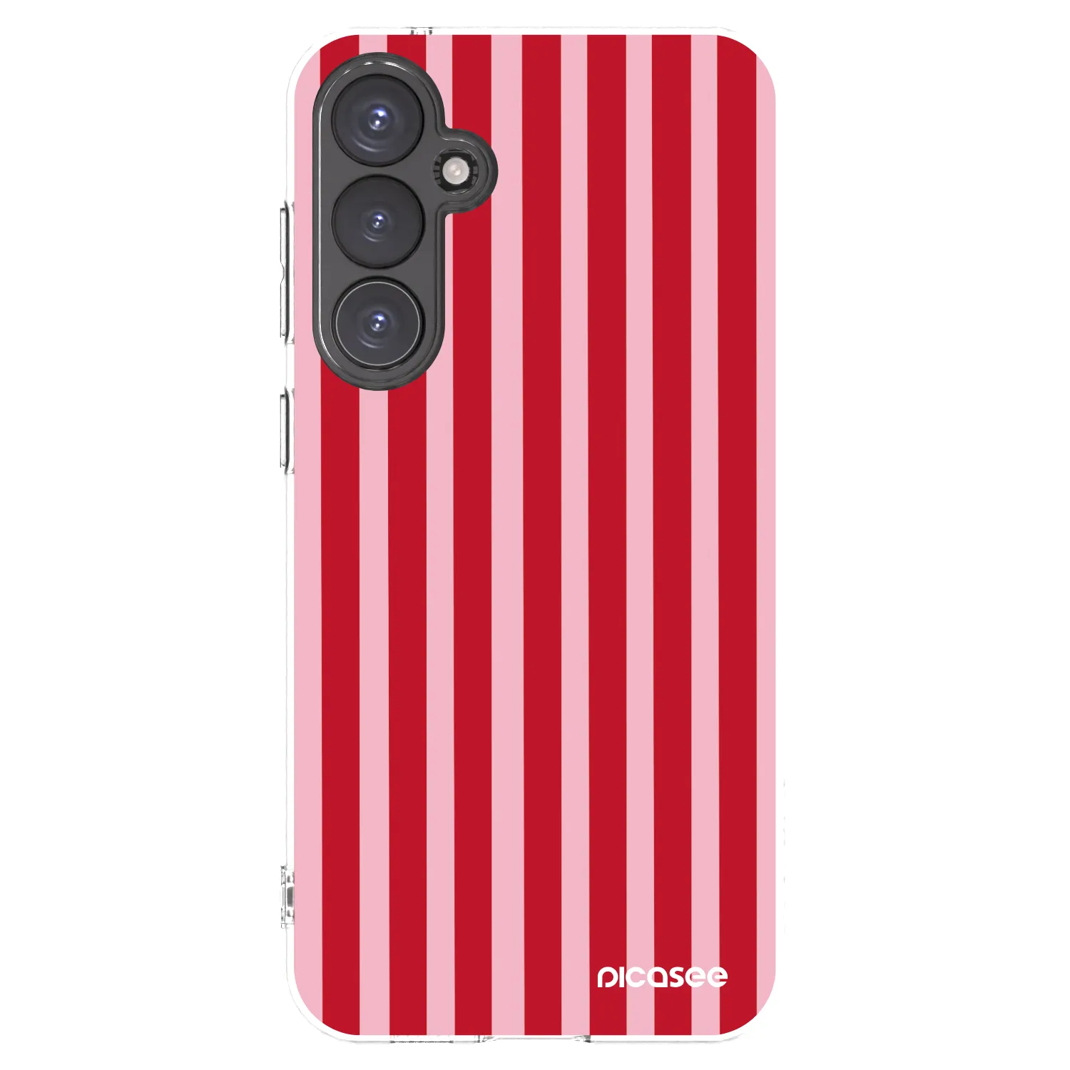 Picasee silikónový prehľadný obal pre Samsung Galaxy S23 FE S711B - Lines red