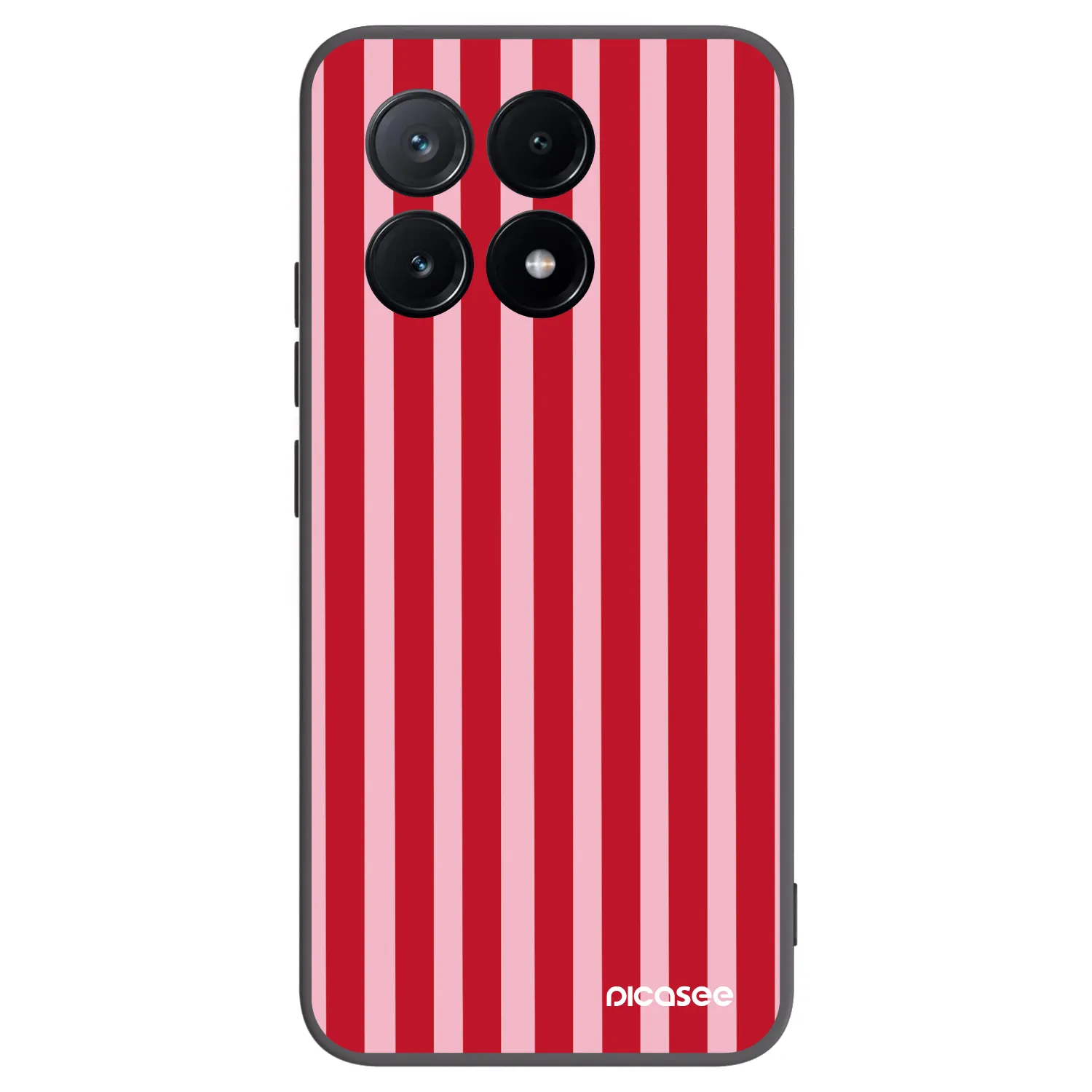 Picasee silikónový čierny obal pre Xiaomi Poco X6 Pro - Lines red