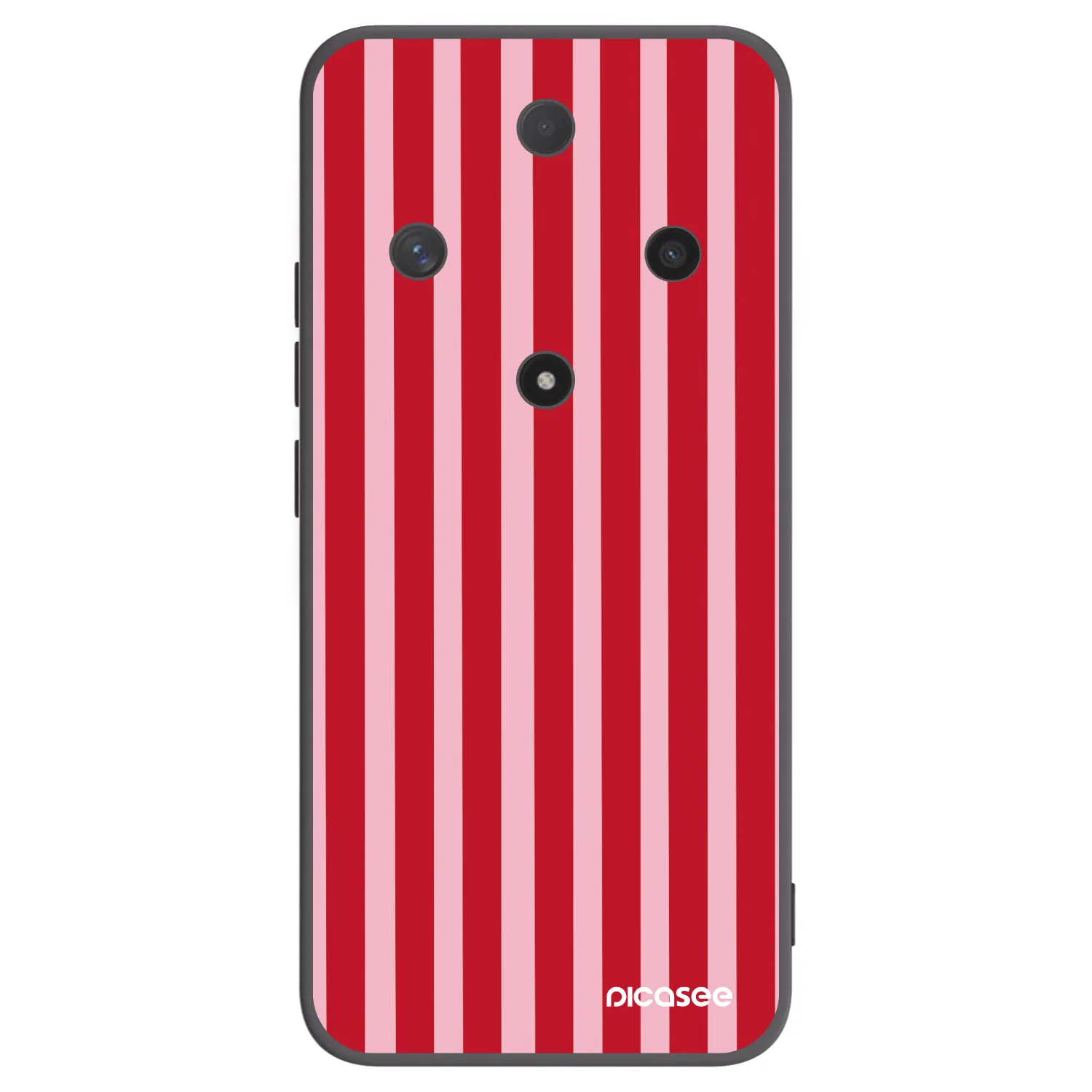 Picasee silikónový čierny obal pre Honor Magic6 Lite 5G - Lines red