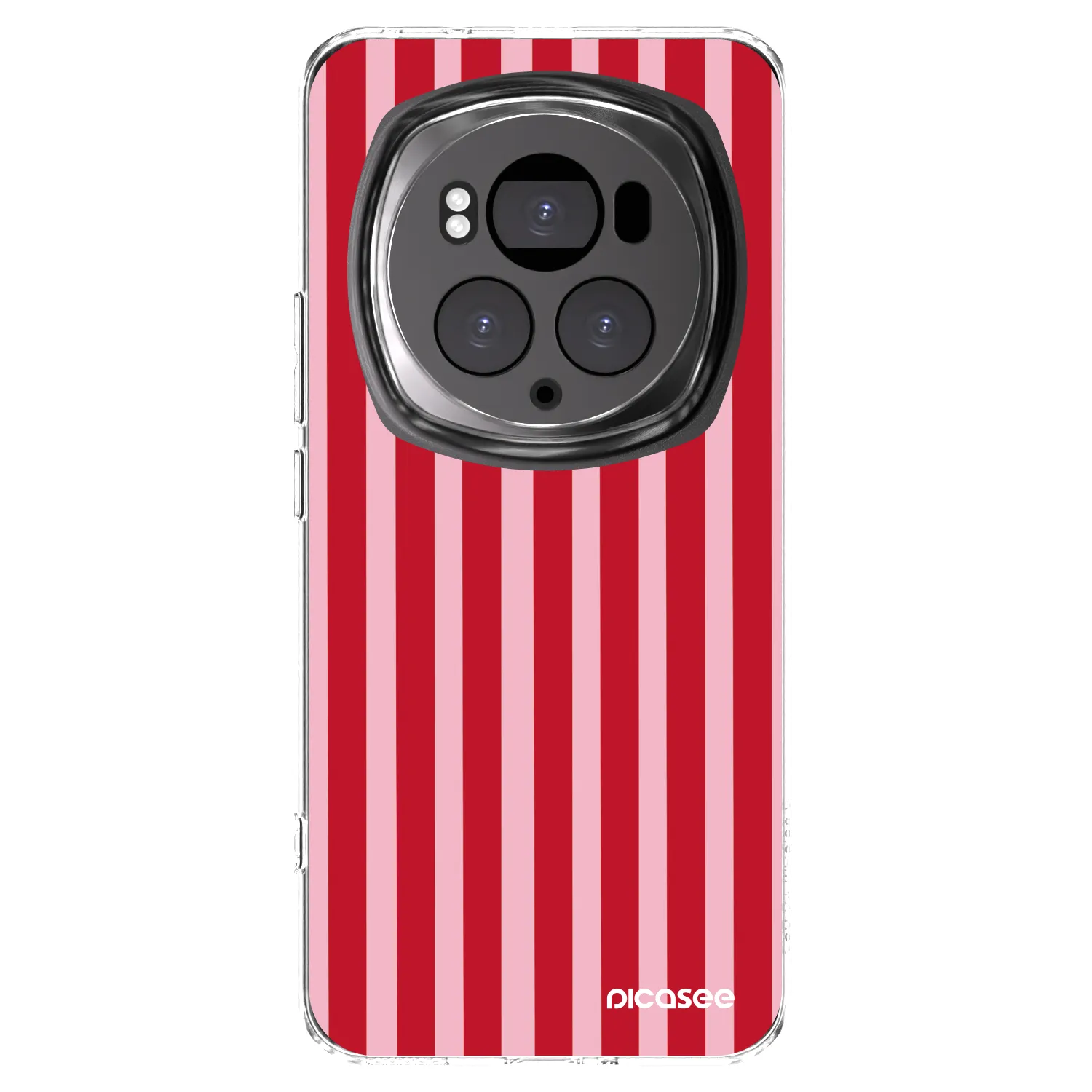 Picasee silikónový prehľadný obal pre Honor Magic6 Pro - Lines red
