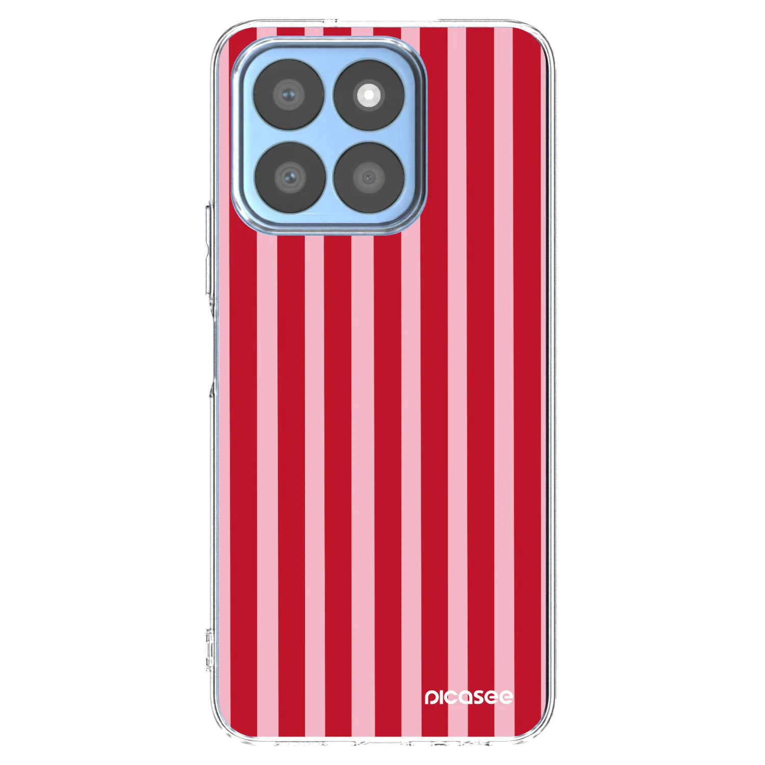 Picasee silikónový prehľadný obal pre Honor X8b - Lines red