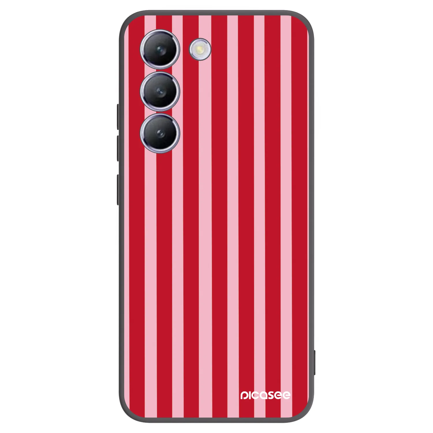 Picasee silikónový čierny obal pre Vivo V40 SE 5G - Lines red