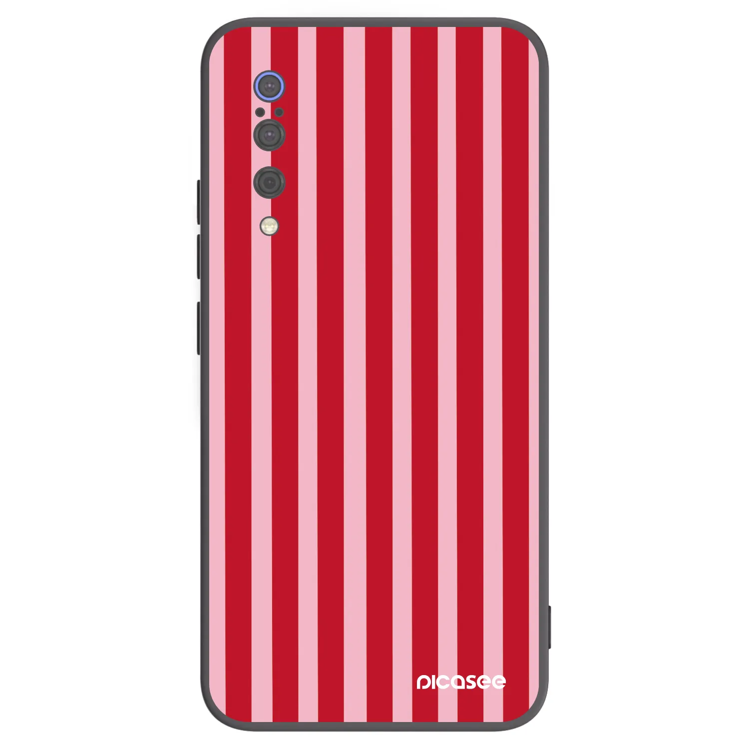 Picasee silikónový čierny obal pre Xiaomi Mi 9 - Lines red
