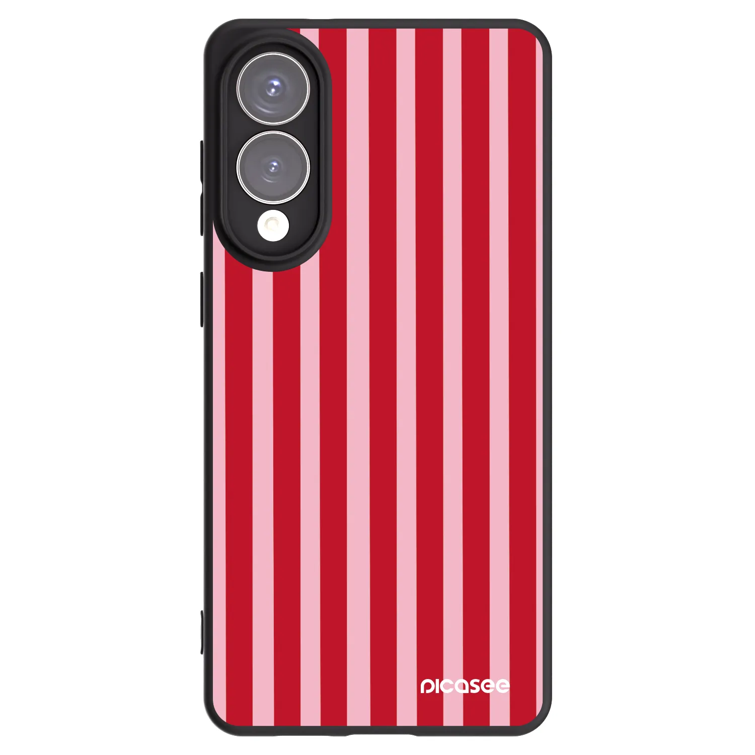 Picasee silikónový čierny obal pre Samsung Galaxy S25 Edge 5G - Lines red