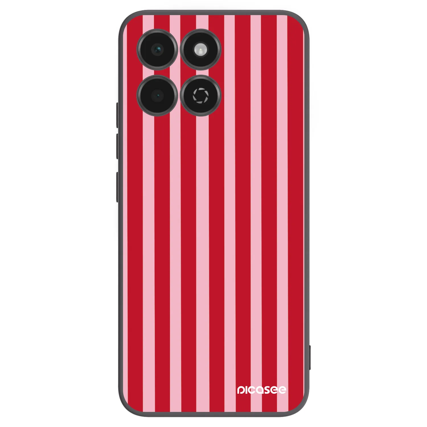 Picasee silikónový čierny obal pre Honor 200 Smart 5G - Lines red