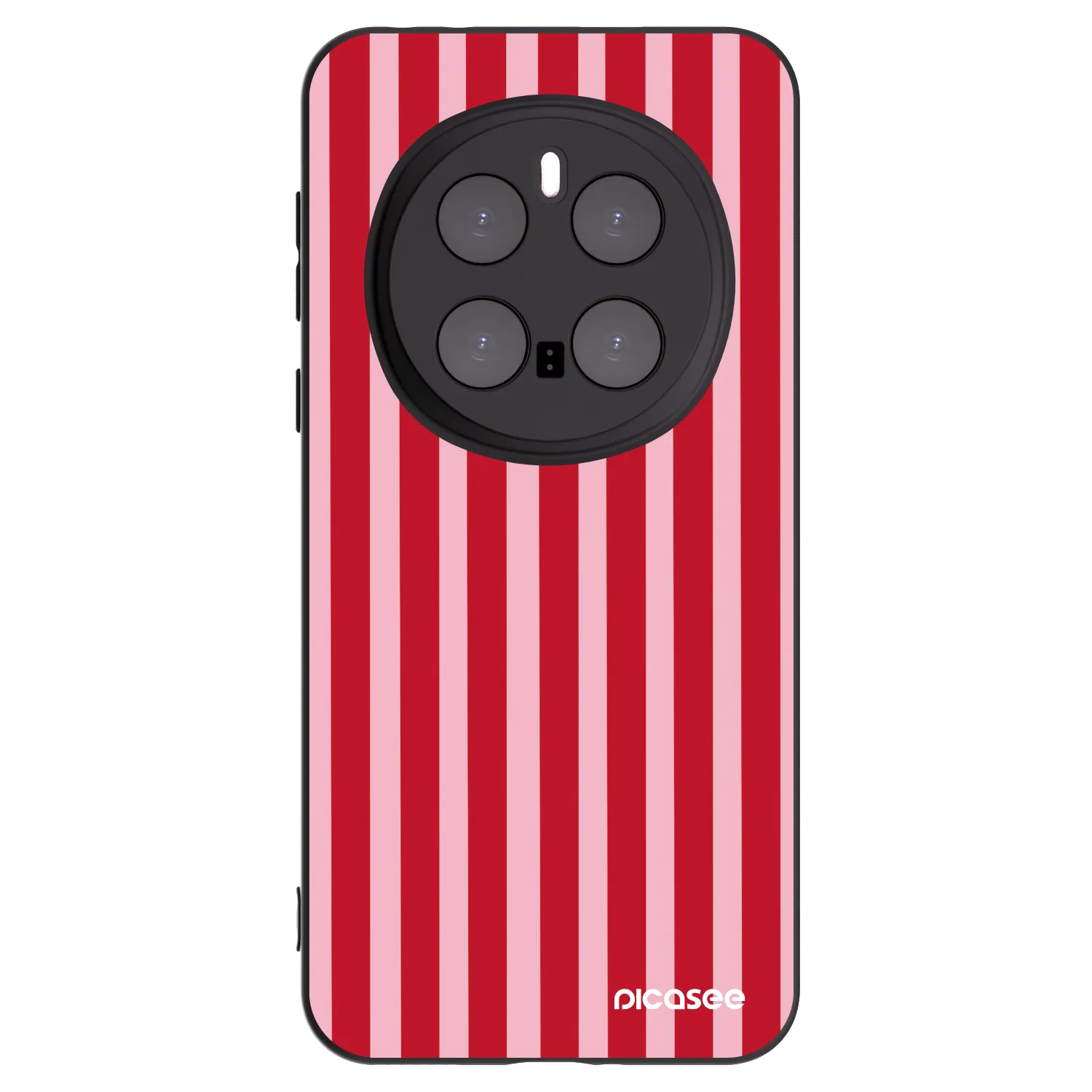 Picasee silikónový čierny obal pre Honor Magic7 Pro 5G - Lines red