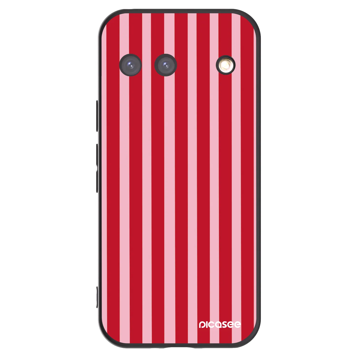 Picasee silikónový čierny obal pre Google Pixel 9 - Lines red