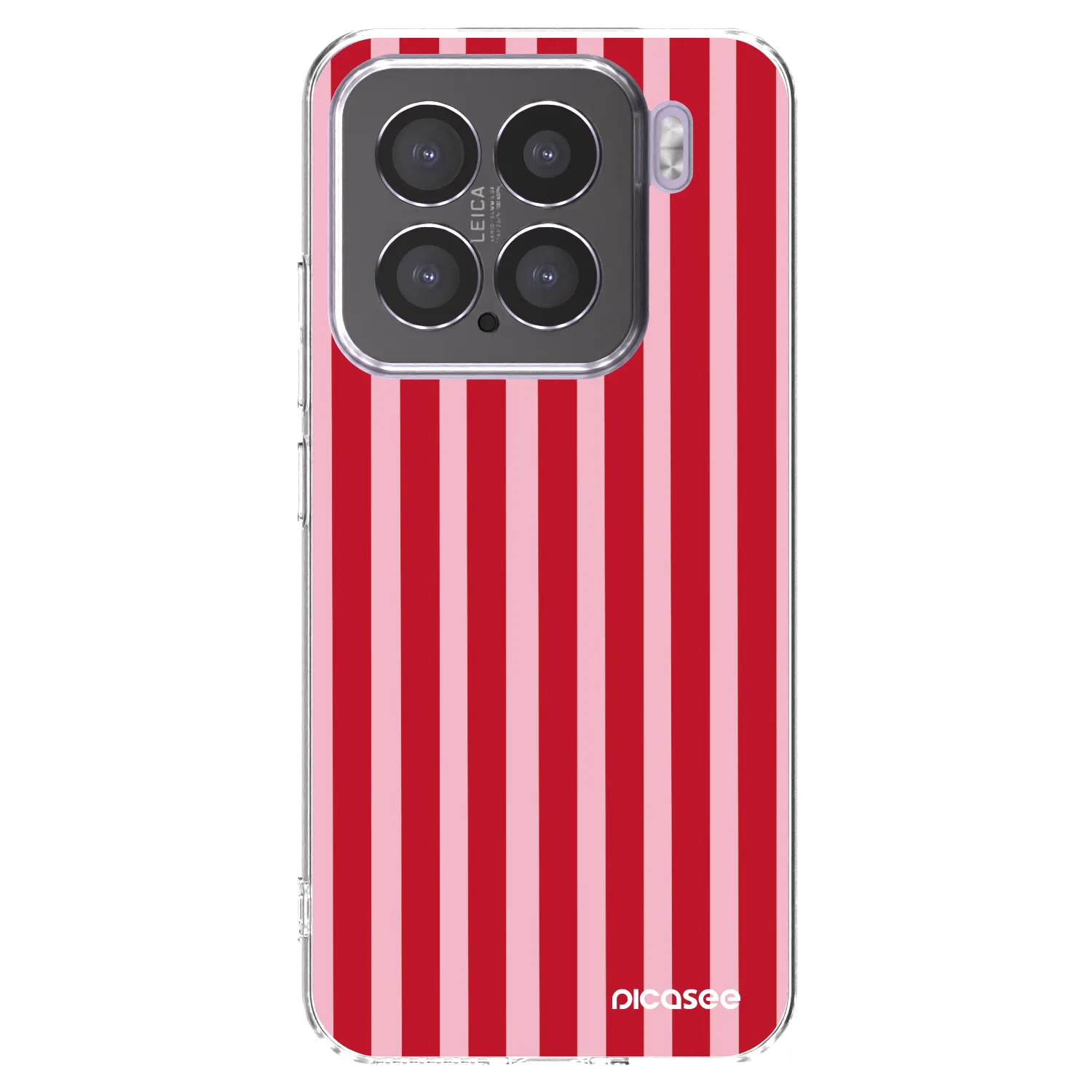 Picasee silikónový prehľadný obal pre Xiaomi 15 - Lines red
