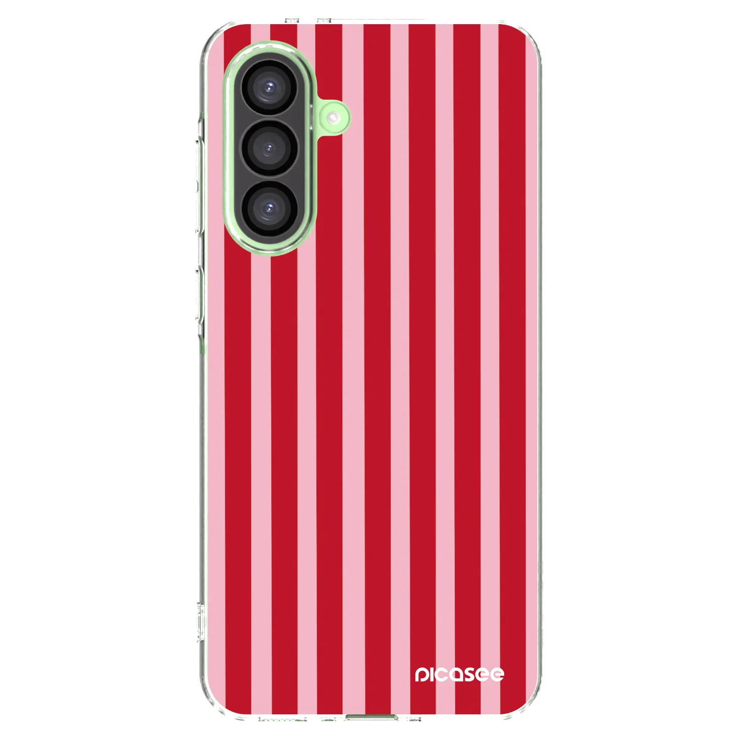 Picasee silikónový prehľadný obal pre Samsung Galaxy A26 5G A266B - Lines red