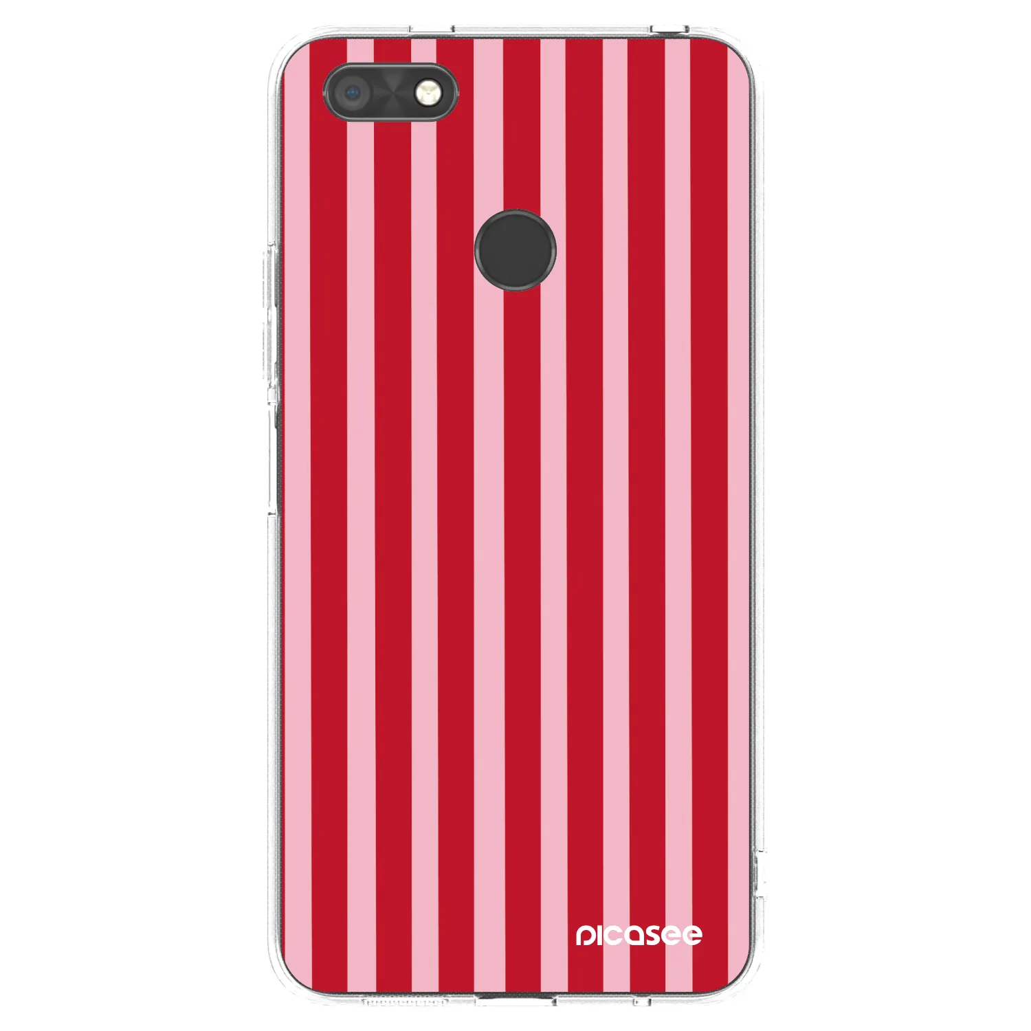 Picasee silikónový prehľadný obal pre Huawei P9 Lite Mini - Lines red