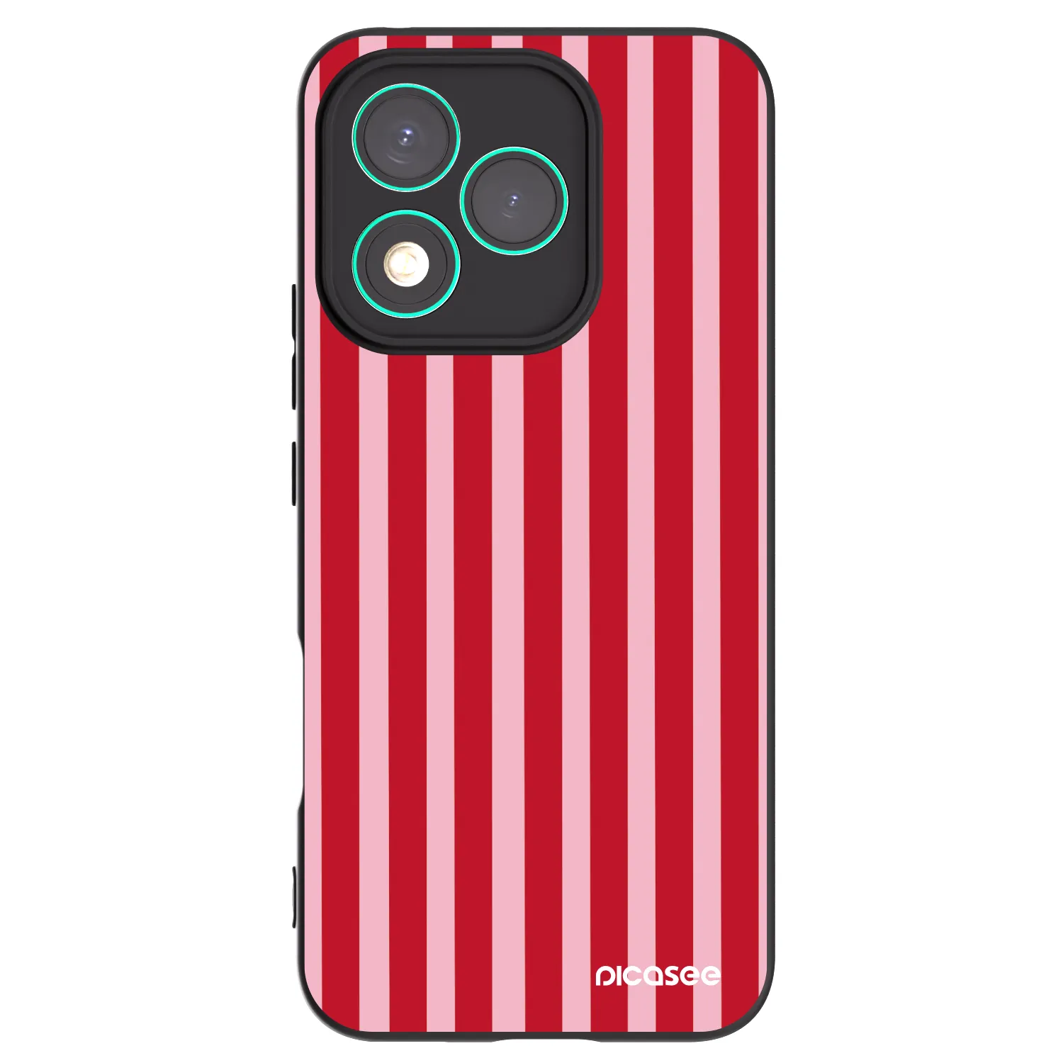 Picasee silikónový čierny obal pre Honor 400 Lite 5G - Lines red