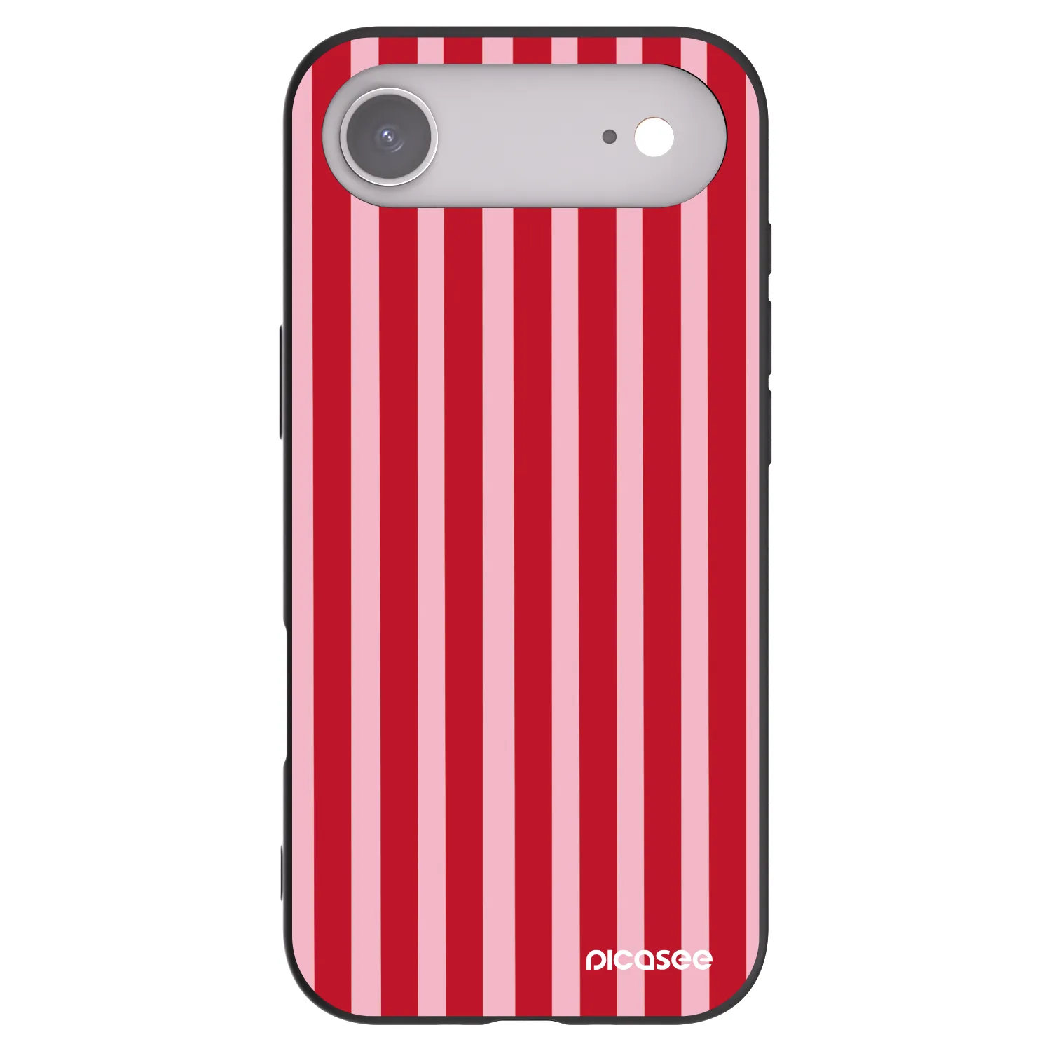 Picasee silikónový čierny obal pre Apple iPhone Air - Lines red