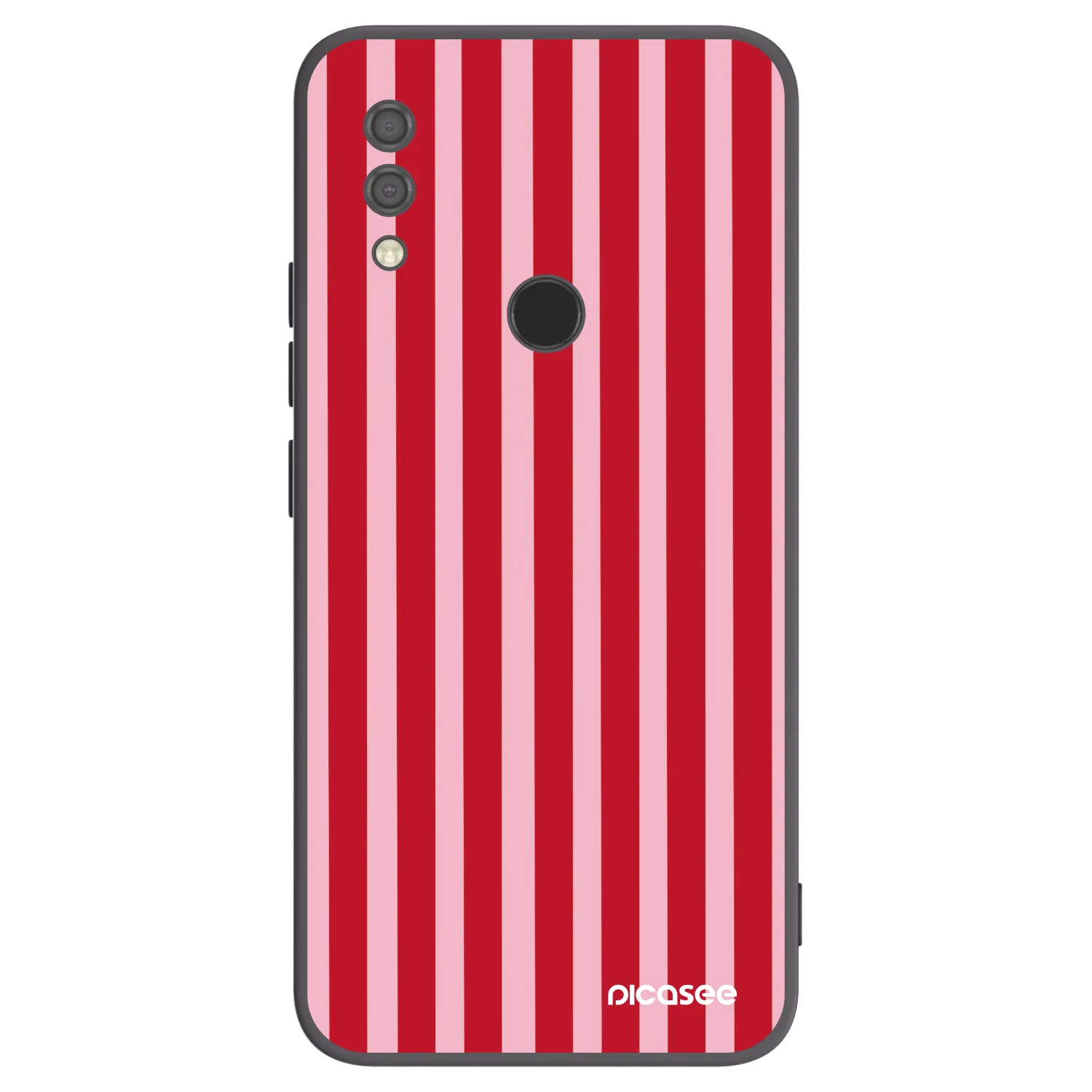 Picasee silikónový čierny obal pre Xiaomi Redmi 7 - Lines red