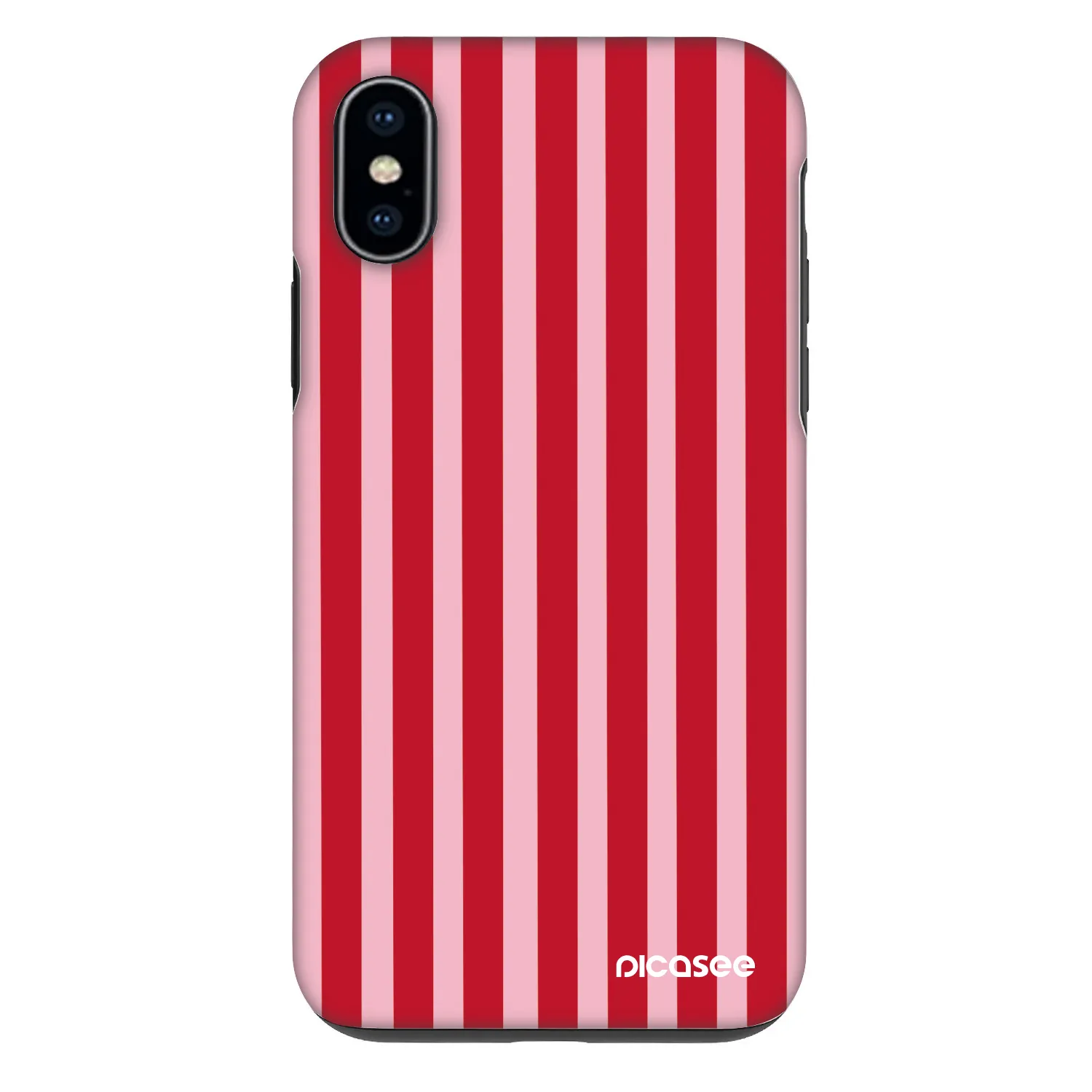 Picasee Fashion Case pre Apple iPhone X/XS - Lines red