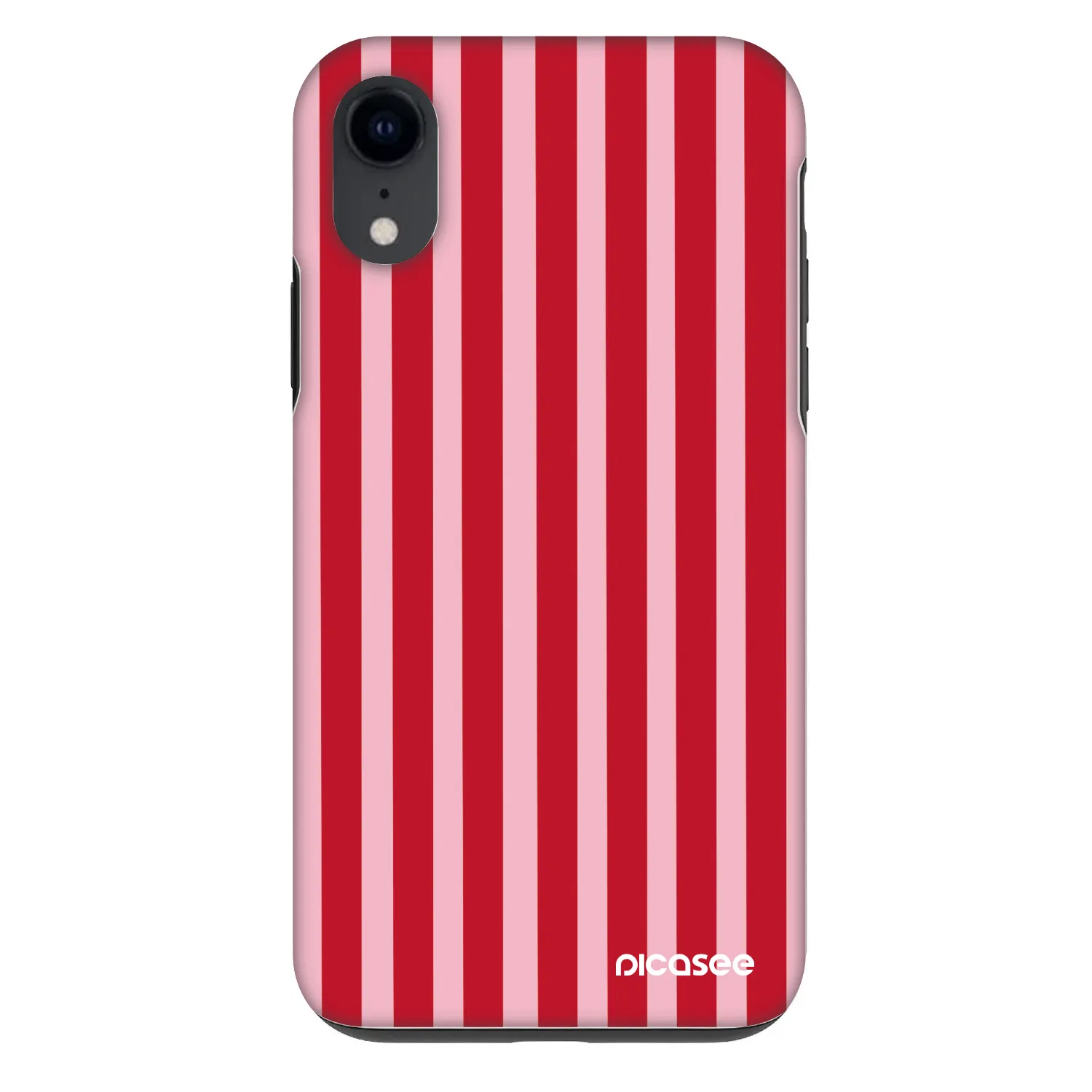Picasee Fashion Case pre Apple iPhone XR - Lines red